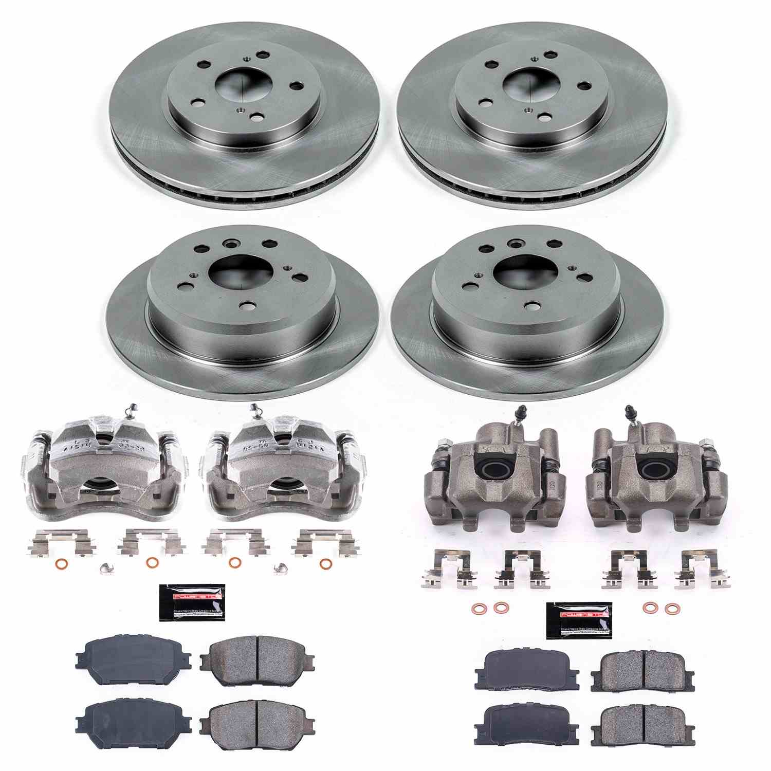 Power Stop 2002 Toyota Camry Front & Rear Autospecialty Brake Kit w/Calipers
