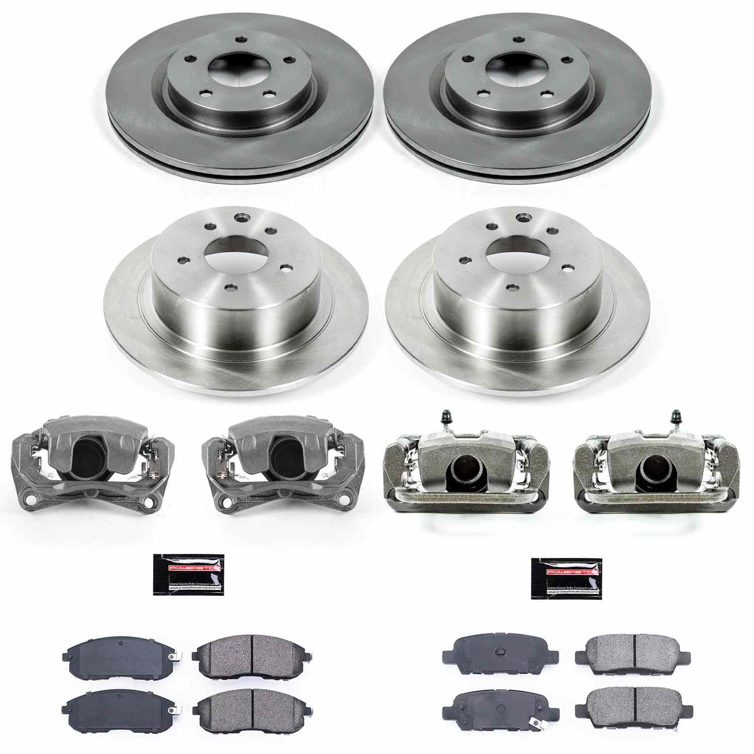 Power Stop 10-13 Nissan Altima Front & Rear Autospecialty Brake Kit w/Calipers