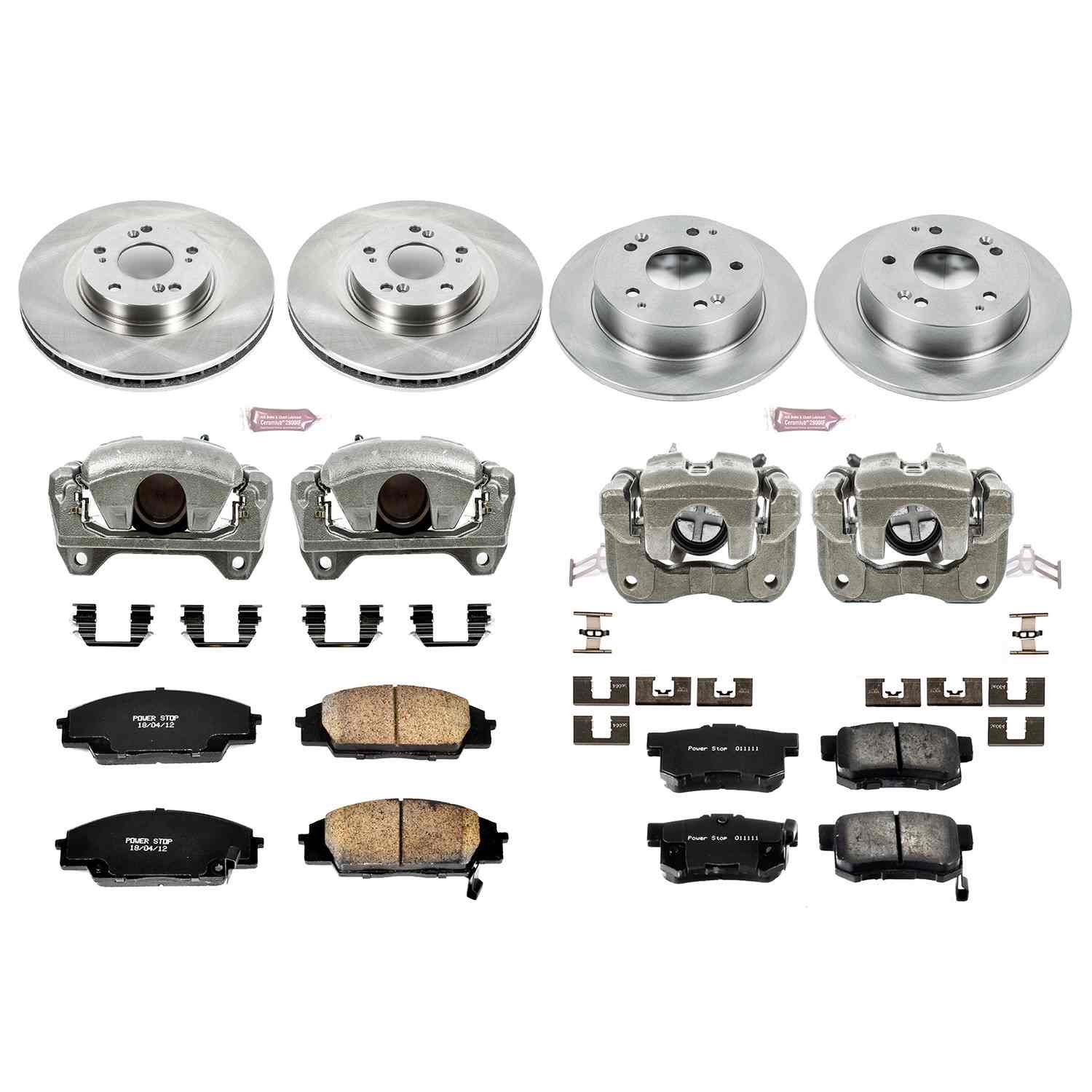 Power Stop 02-06 Acura RSX Front & Rear Autospecialty Brake Kit w/Calipers
