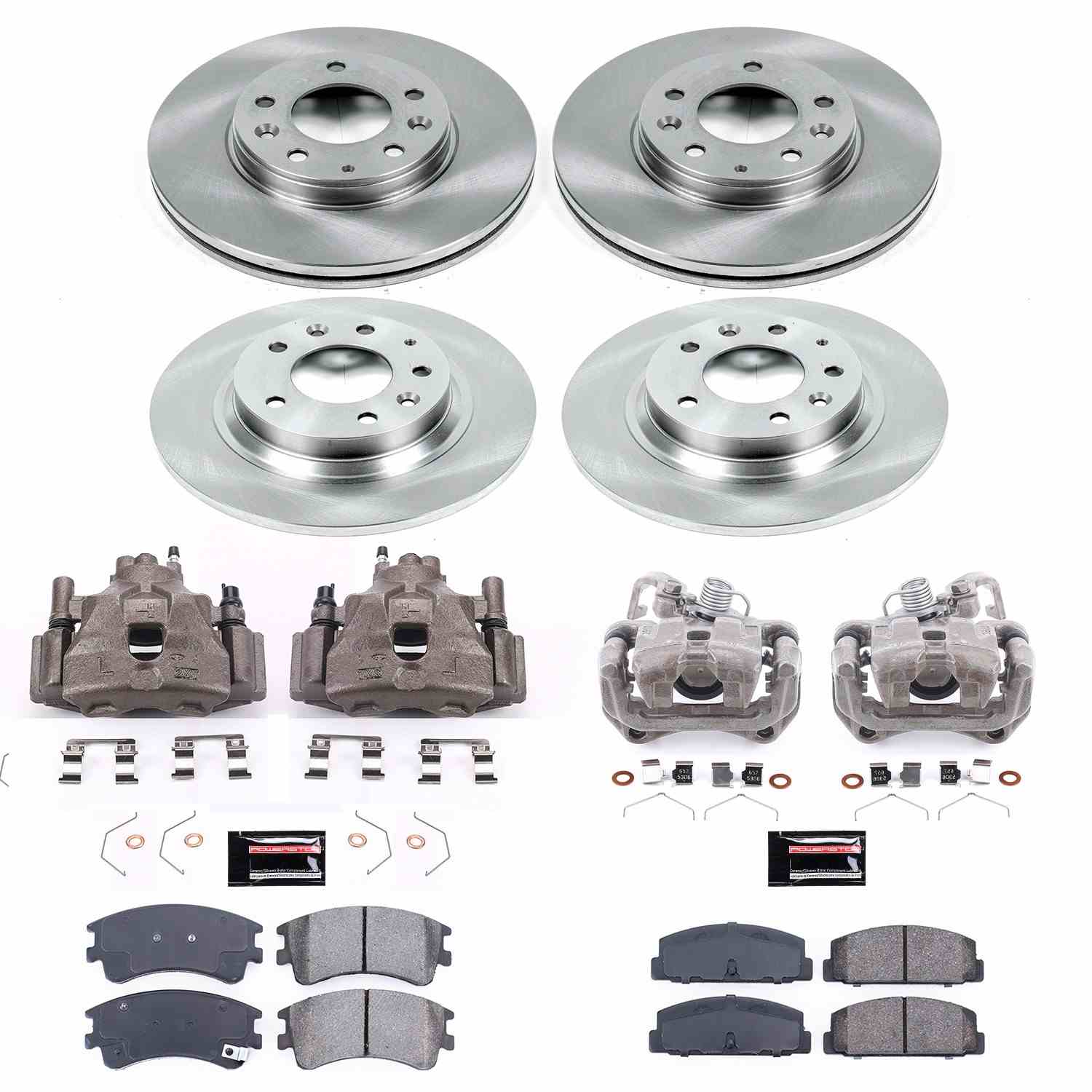 Power Stop 03-05 Mazda 6 Front & Rear Autospecialty Brake Kit w/Calipers
