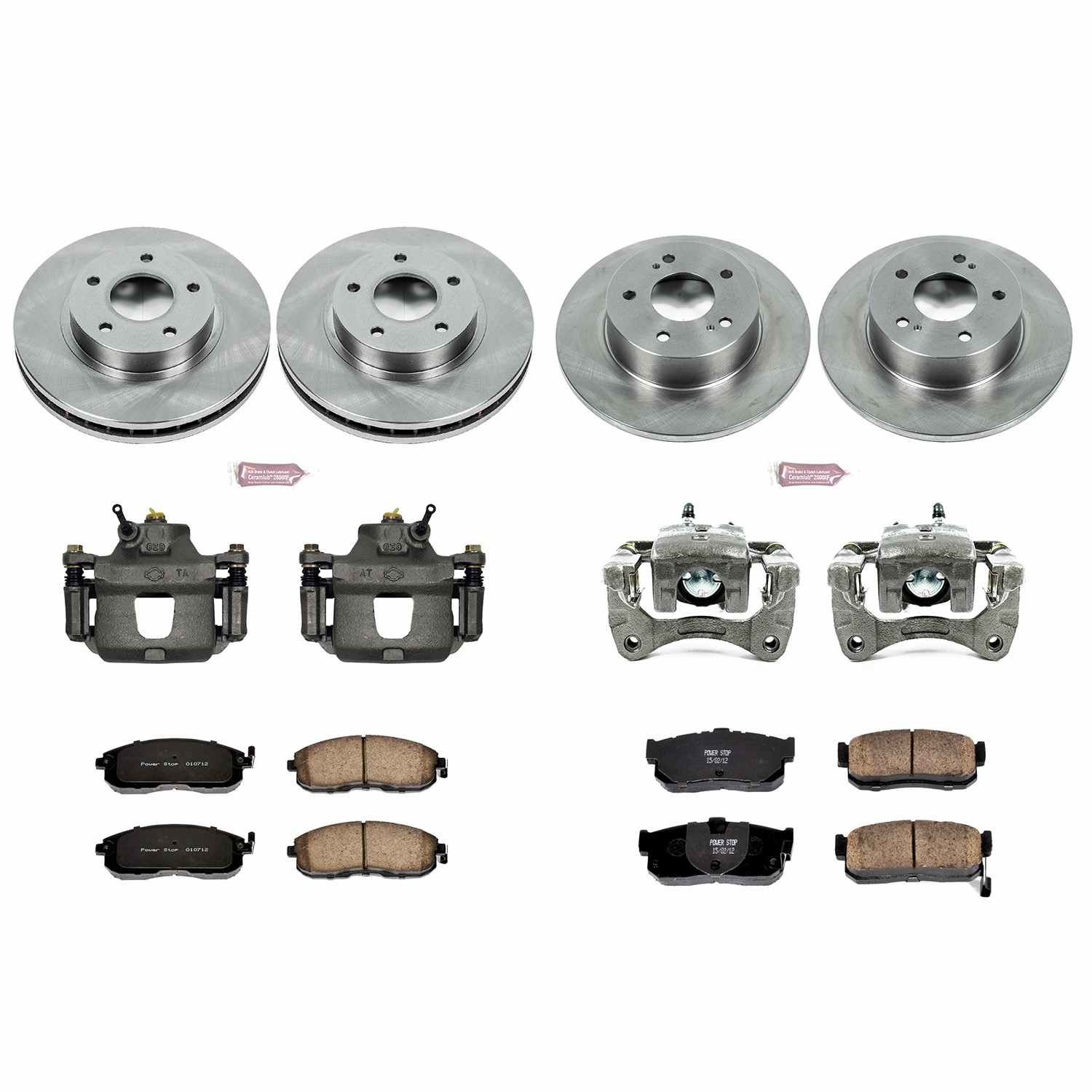 Power Stop 1999 Nissan Maxima Front & Rear Autospecialty Brake Kit w/Calipers