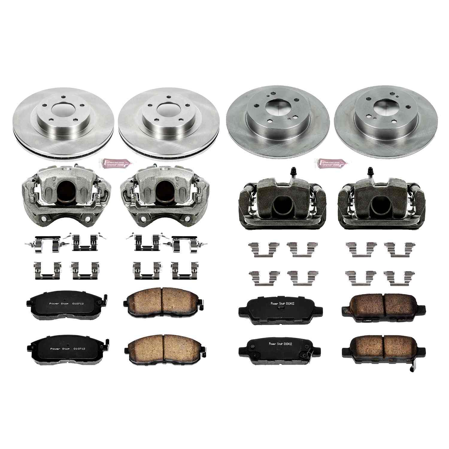 Power Stop 03-05 Infiniti G35 Front & Rear Autospecialty Brake Kit w/Calipers