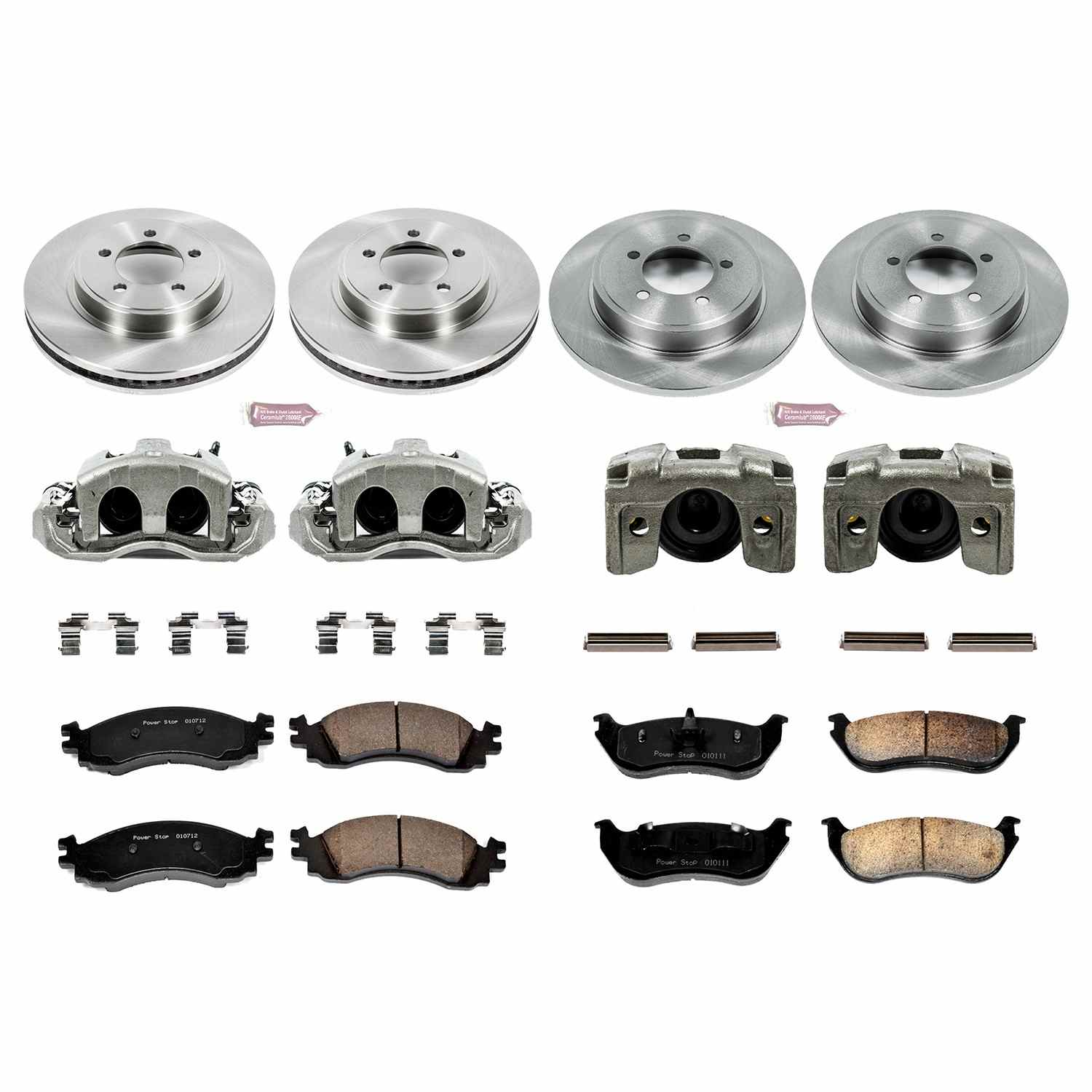 Power Stop 2006 Mercury Mountaineer Front & Rear Autospecialty Kit w/Cals