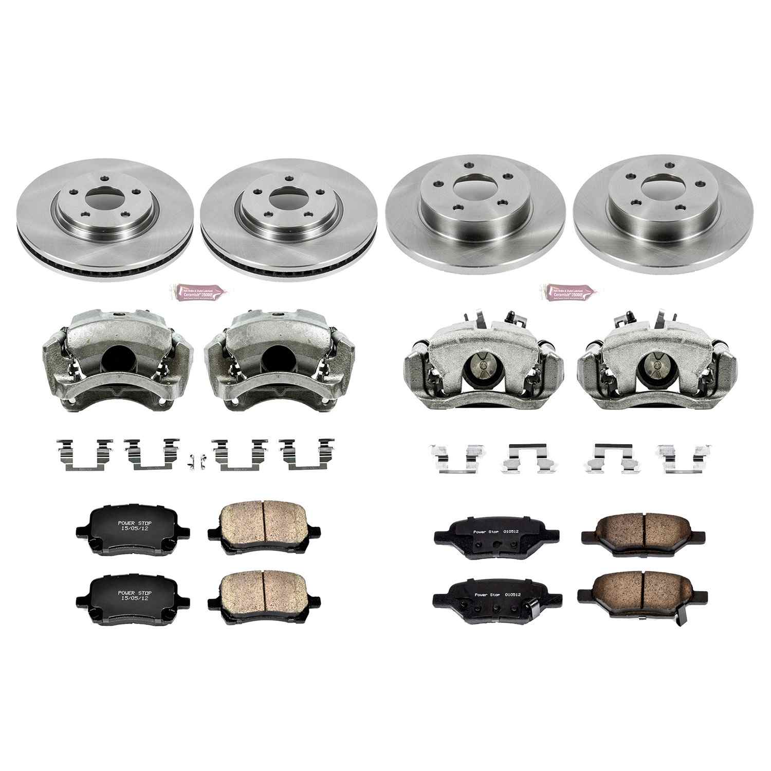 Power Stop 09-12 Chevrolet Malibu Front & Rear Autospecialty Brake Kit w/Calipers