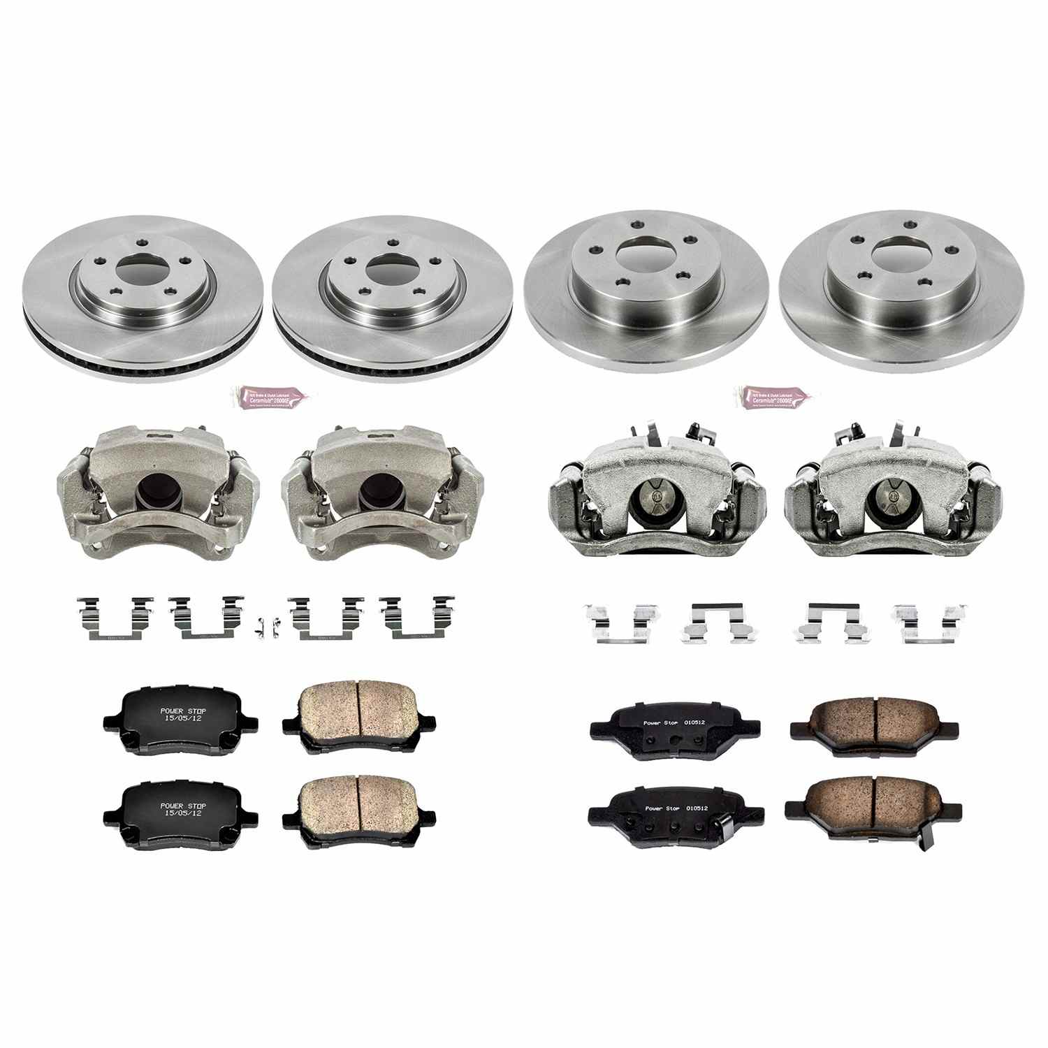 Power Stop 2007 Chevrolet Cobalt Front & Rear Autospecialty Brake Kit w/Calipers