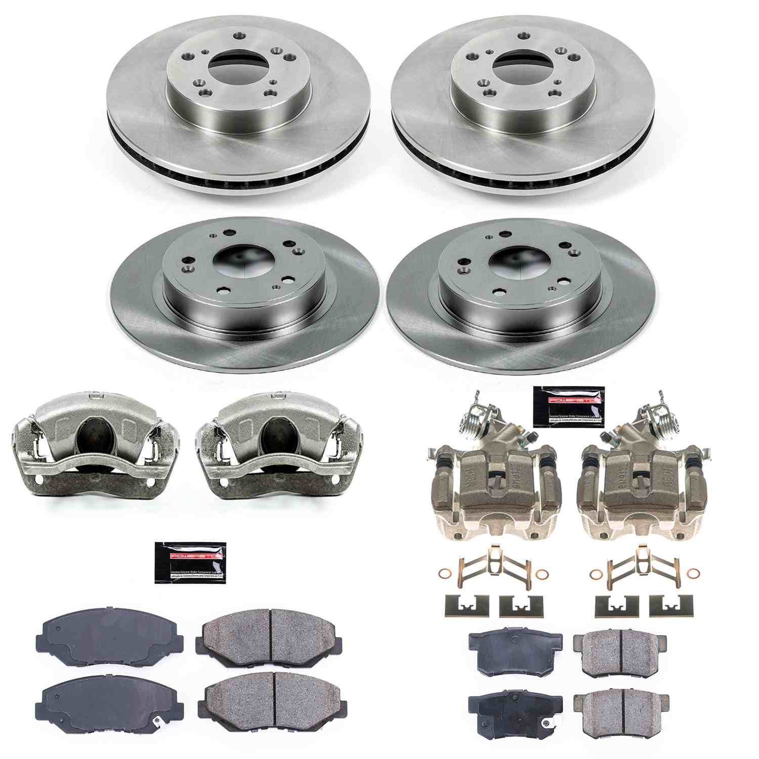Power Stop 2005 Honda Accord Front & Rear Autospecialty Brake Kit w/Calipers