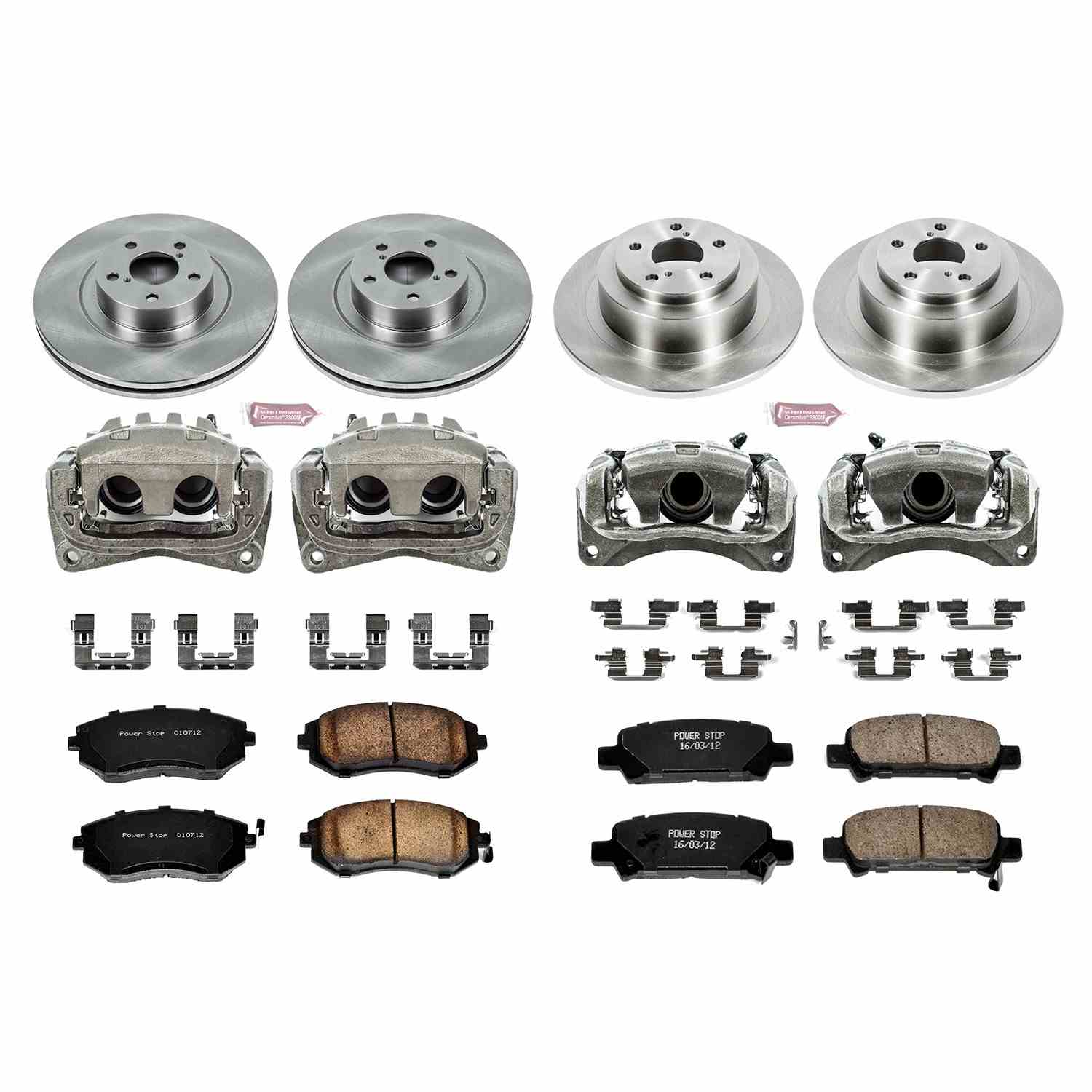 Power Stop 04-06 Subaru Baja Front & Rear Autospecialty Brake Kit w/Calipers