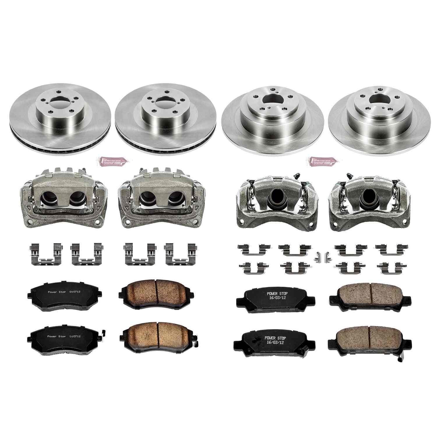 Power Stop 03-06 Subaru Baja Front & Rear Autospecialty Brake Kit w/Calipers