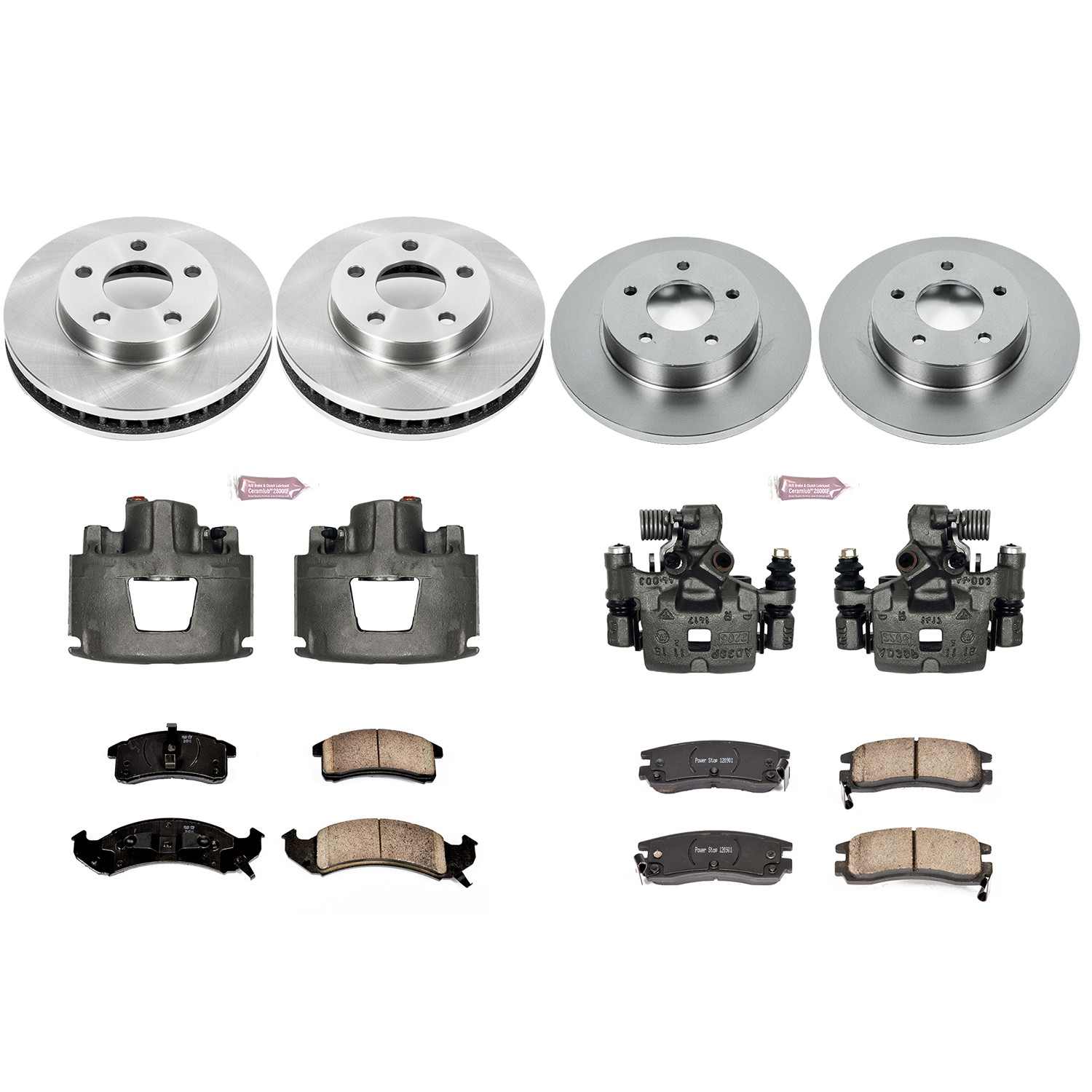 Power Stop 1993 Cadillac Allante Front & Rear Autospecialty Brake Kit w/Calipers