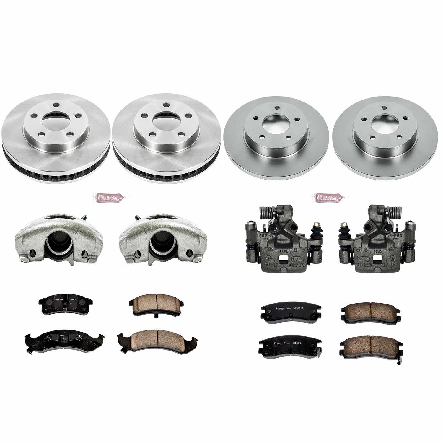 Power Stop 94-96 Cadillac DeVille Front & Rear Autospecialty Brake Kit w/Calipers