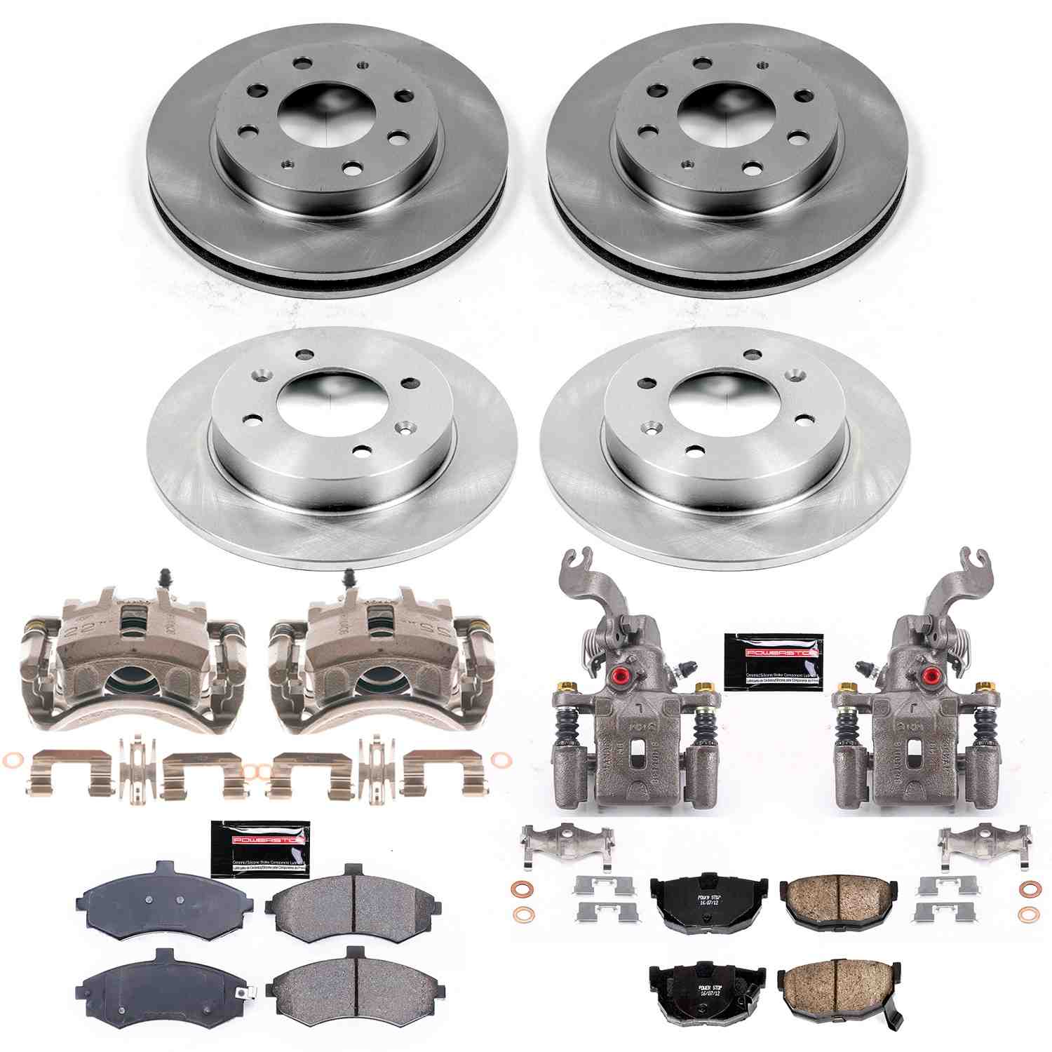 Power Stop 03-05 Hyundai Elantra Front & Rear Autospecialty Brake Kit w/Calipers