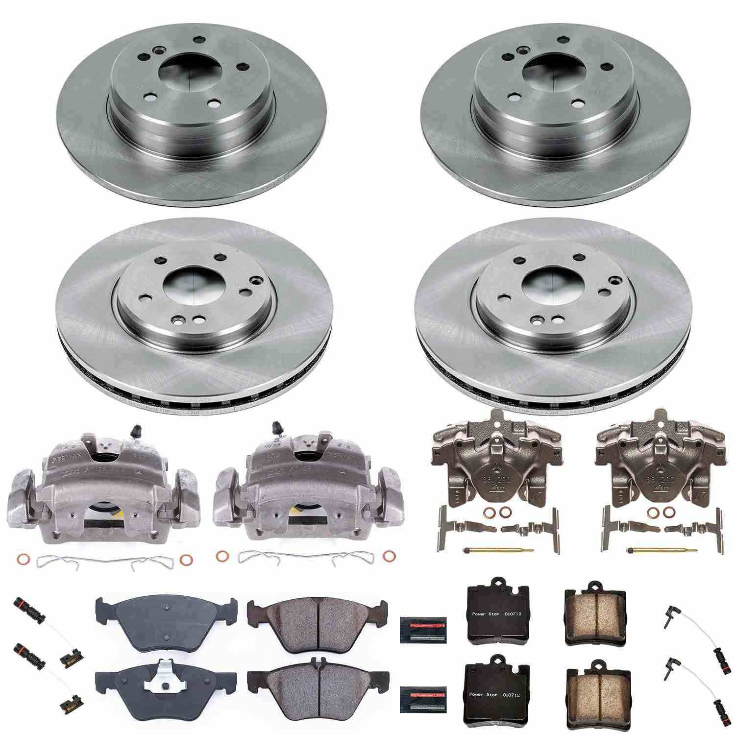 Power Stop 01-02 Mercedes-Benz E430 Front & Rear Autospecialty Brake Kit w/Calipers