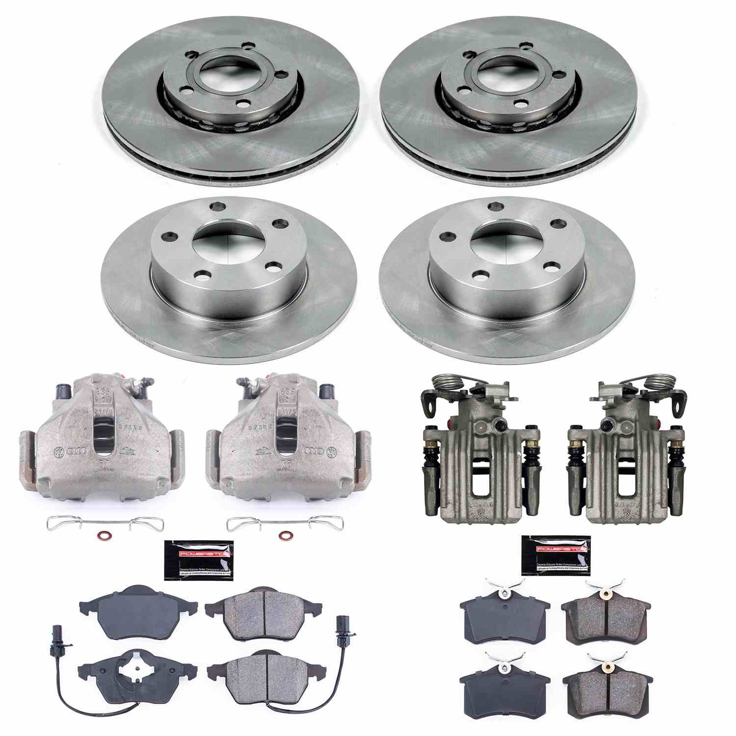 Power Stop 99-05 Volkswagen Passat Front & Rear Autospecialty Brake Kit w/Calipers