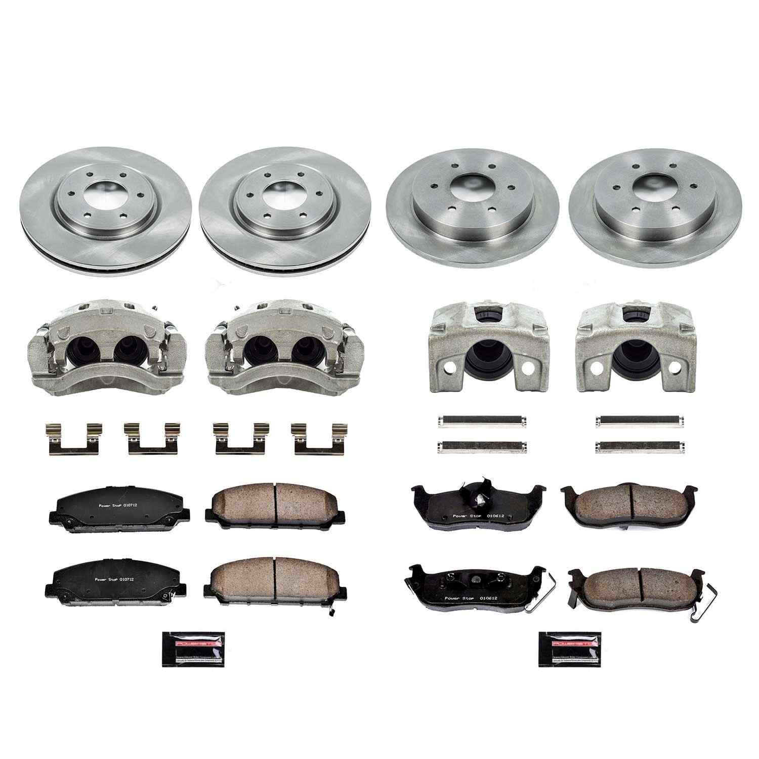 Power Stop 08-10 Infiniti QX56 Front & Rear Autospecialty Kit w/Cals
