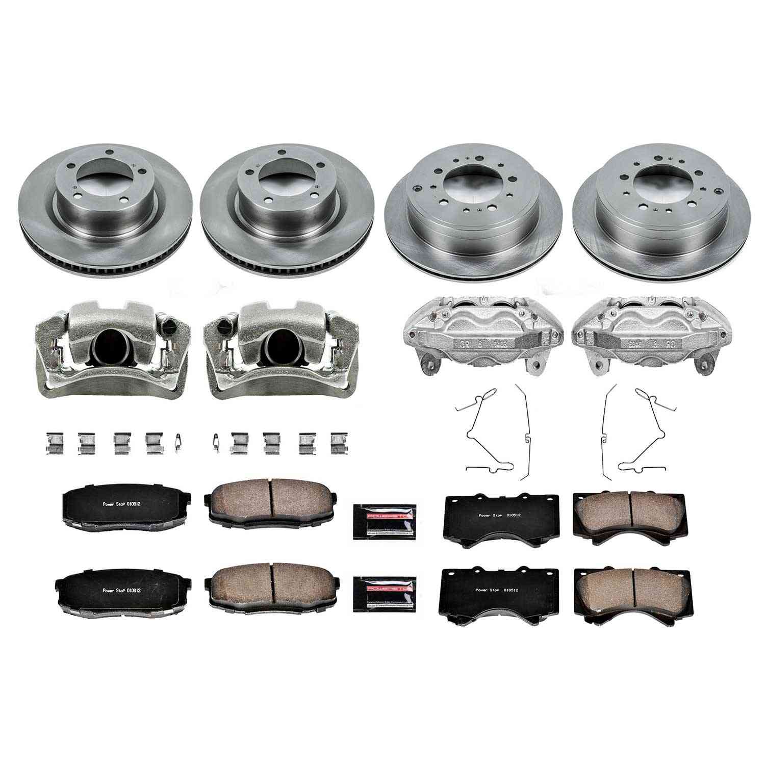 Power Stop 07-15 Toyota Tundra Front & Rear Autospecialty Kit w/Cals
