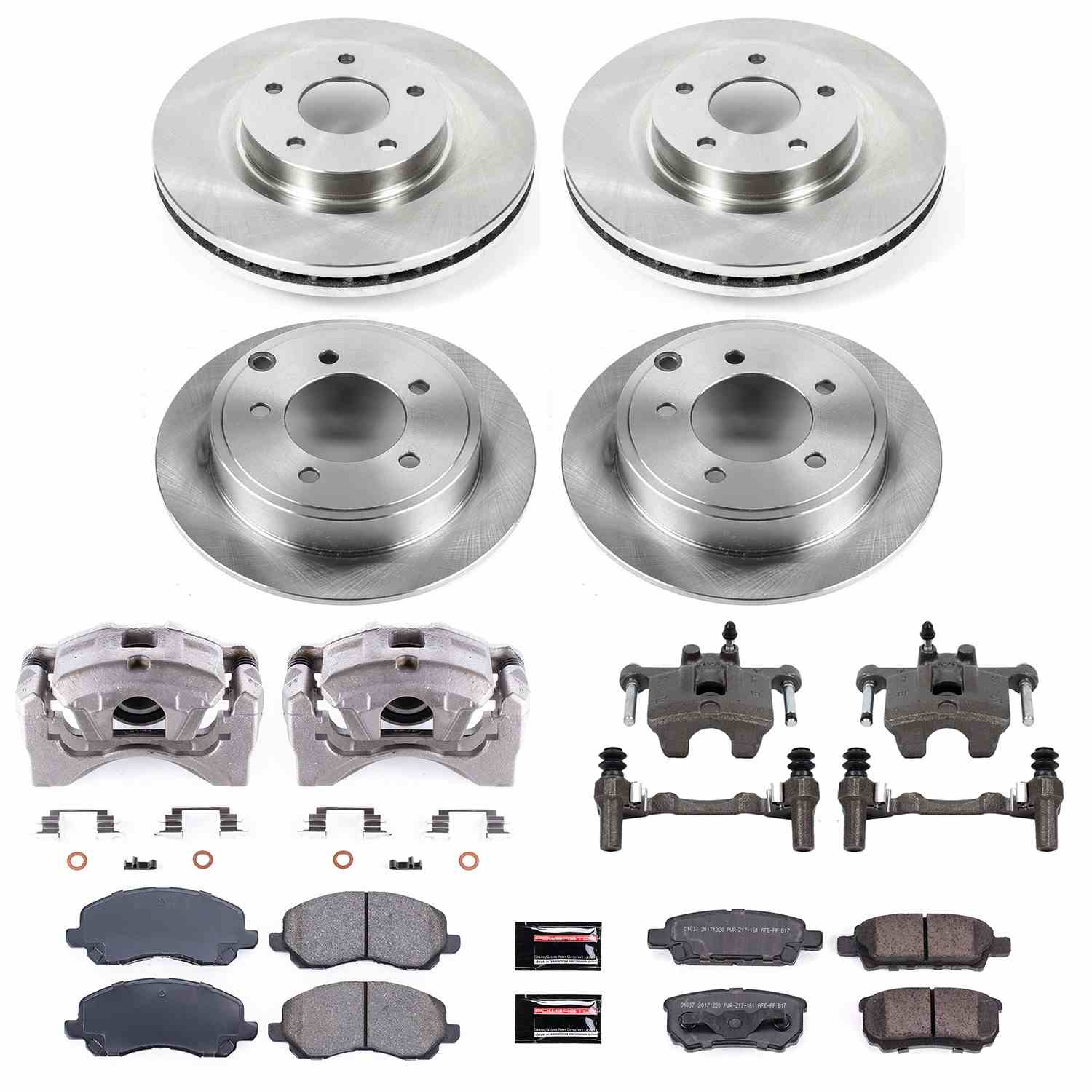 Power Stop 11-14 Chrysler 200 Front & Rear Autospecialty Brake Kit w/Calipers