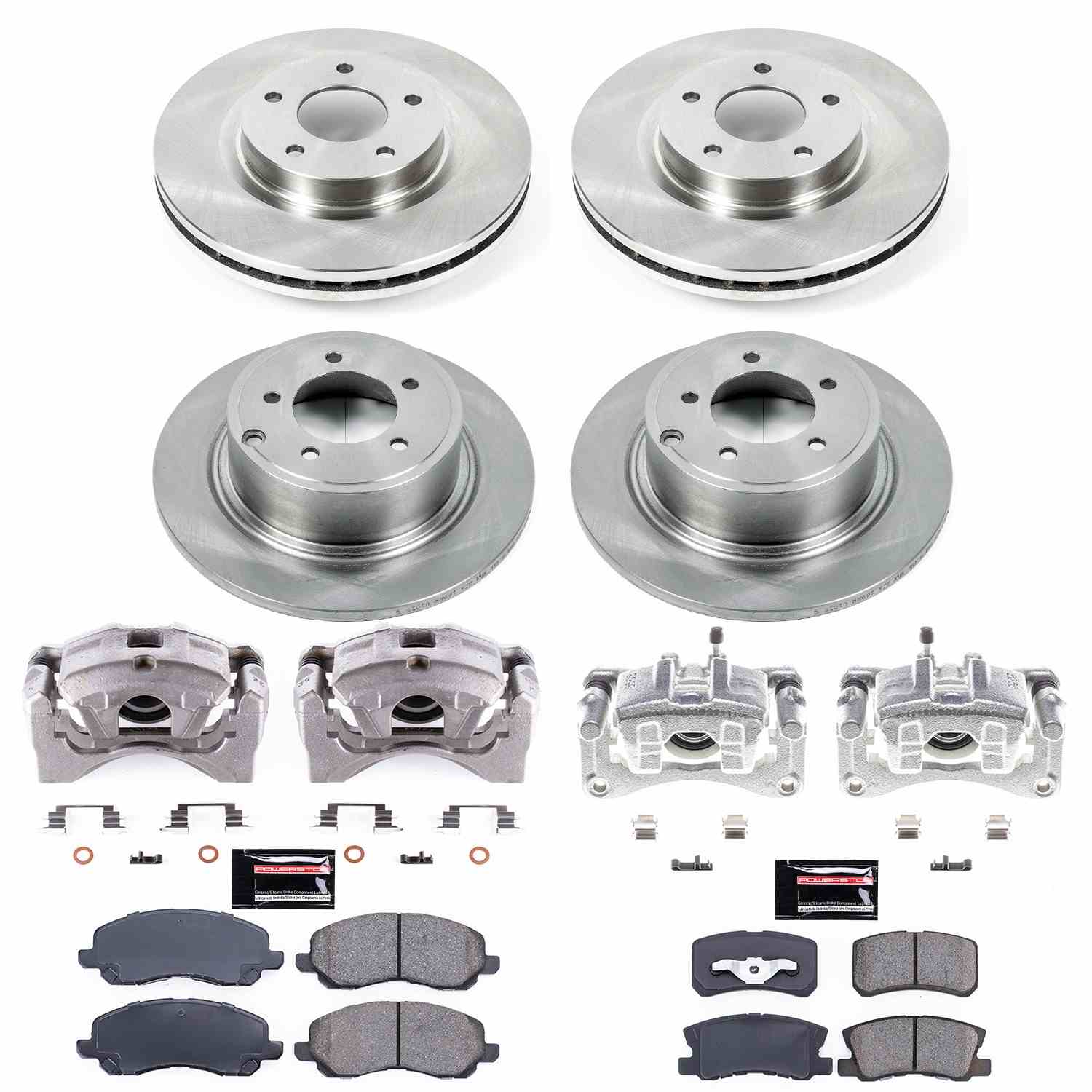 Power Stop 11-14 Chrysler 200 Front & Rear Autospecialty Brake Kit w/Calipers
