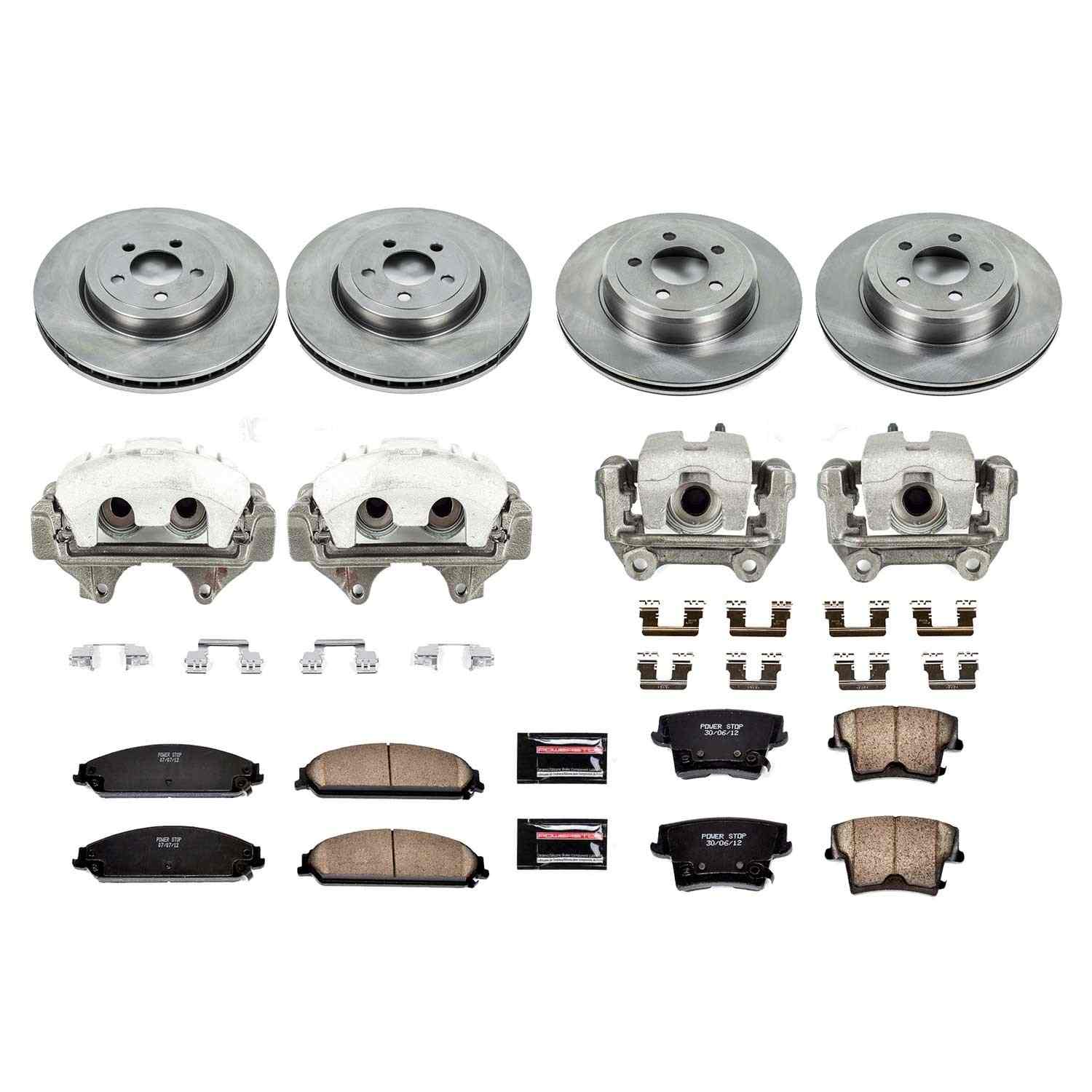 Power Stop 12-21 Chrysler 300 Front & Rear Autospecialty Kit w/Cals