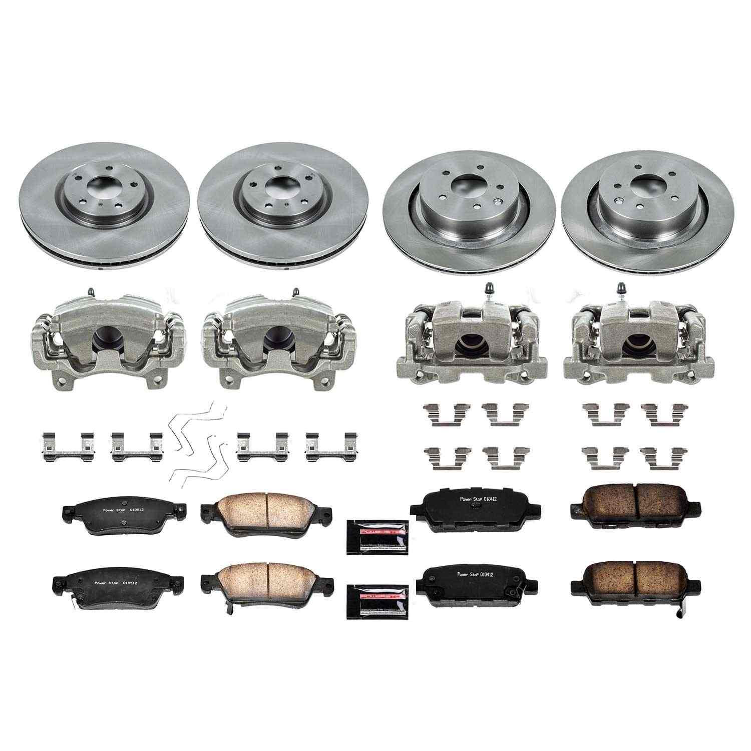 Power Stop 08-13 Infiniti G37 Front & Rear Autospecialty Kit w/Cals