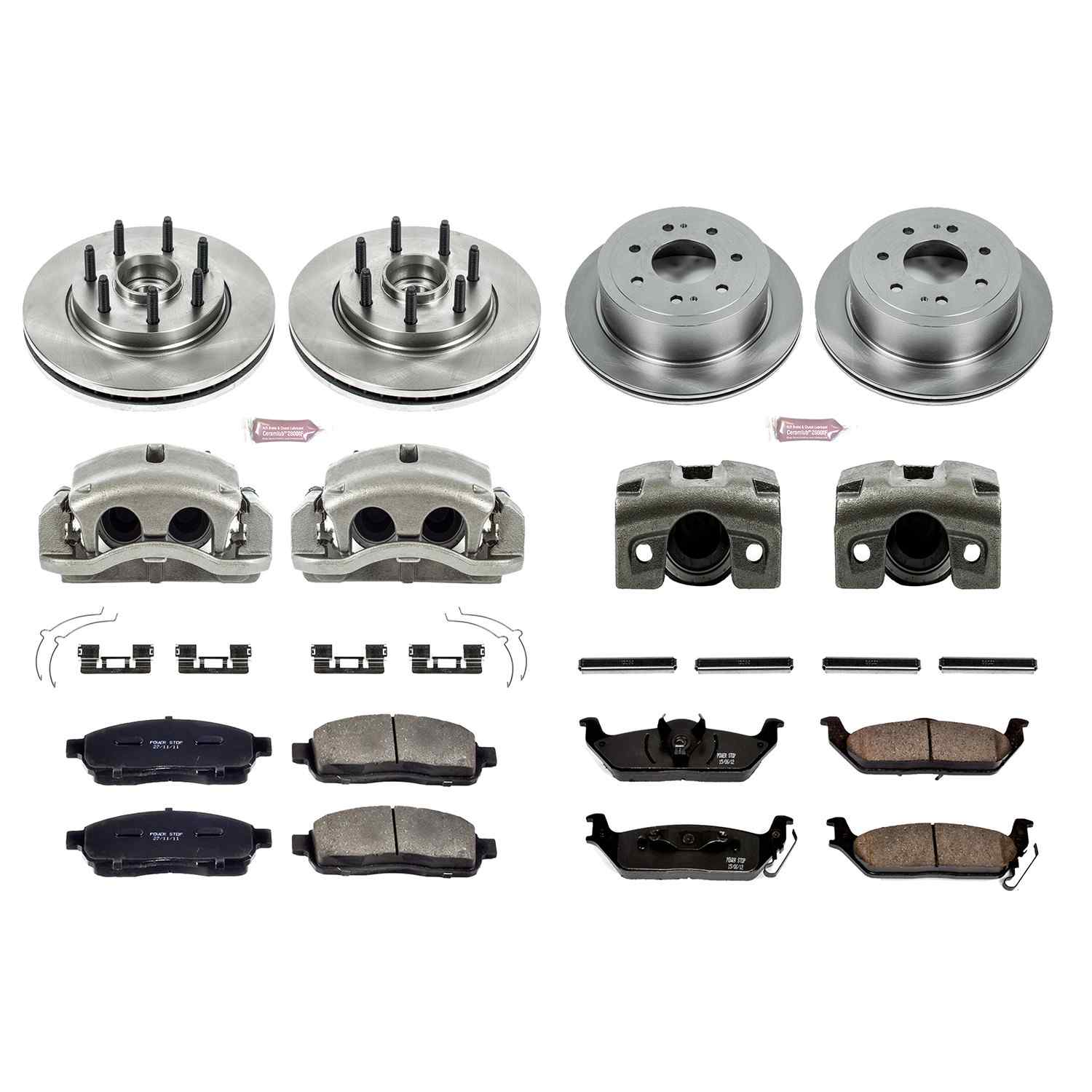 Power Stop 2004 Ford F-150 Front & Rear Autospecialty Kit w/Cals