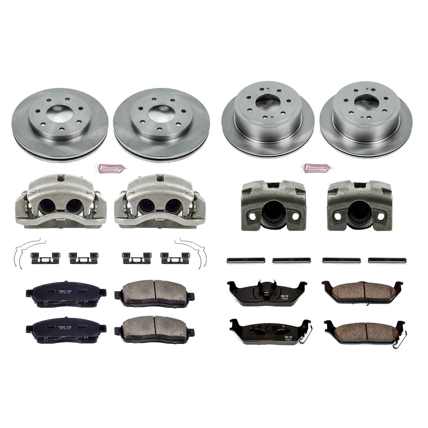 Power Stop 2004 Ford F-150 Front & Rear Autospecialty Kit w/Cals
