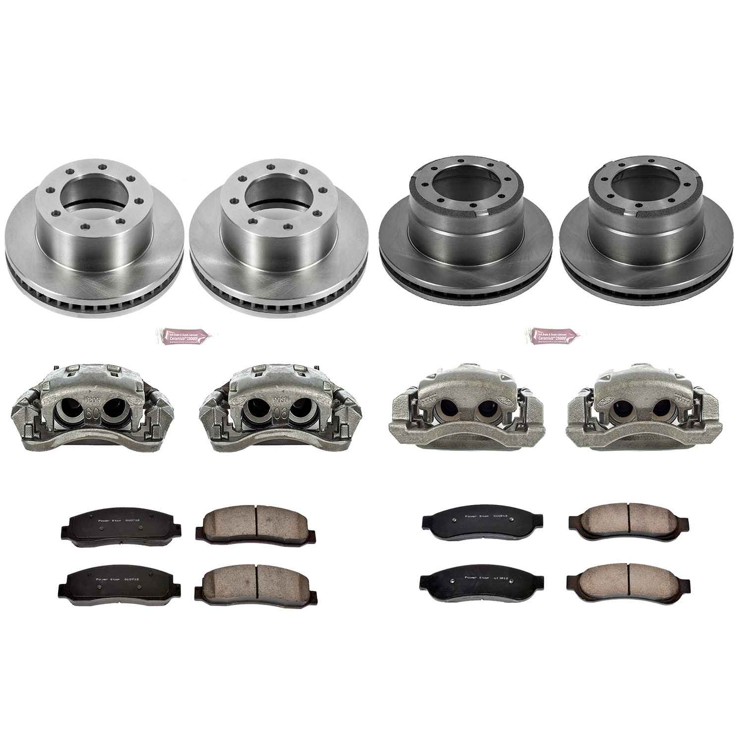 Power Stop 05-10 Ford F-350 Super Duty Front & Rear Autospecialty Kit w/Calipers