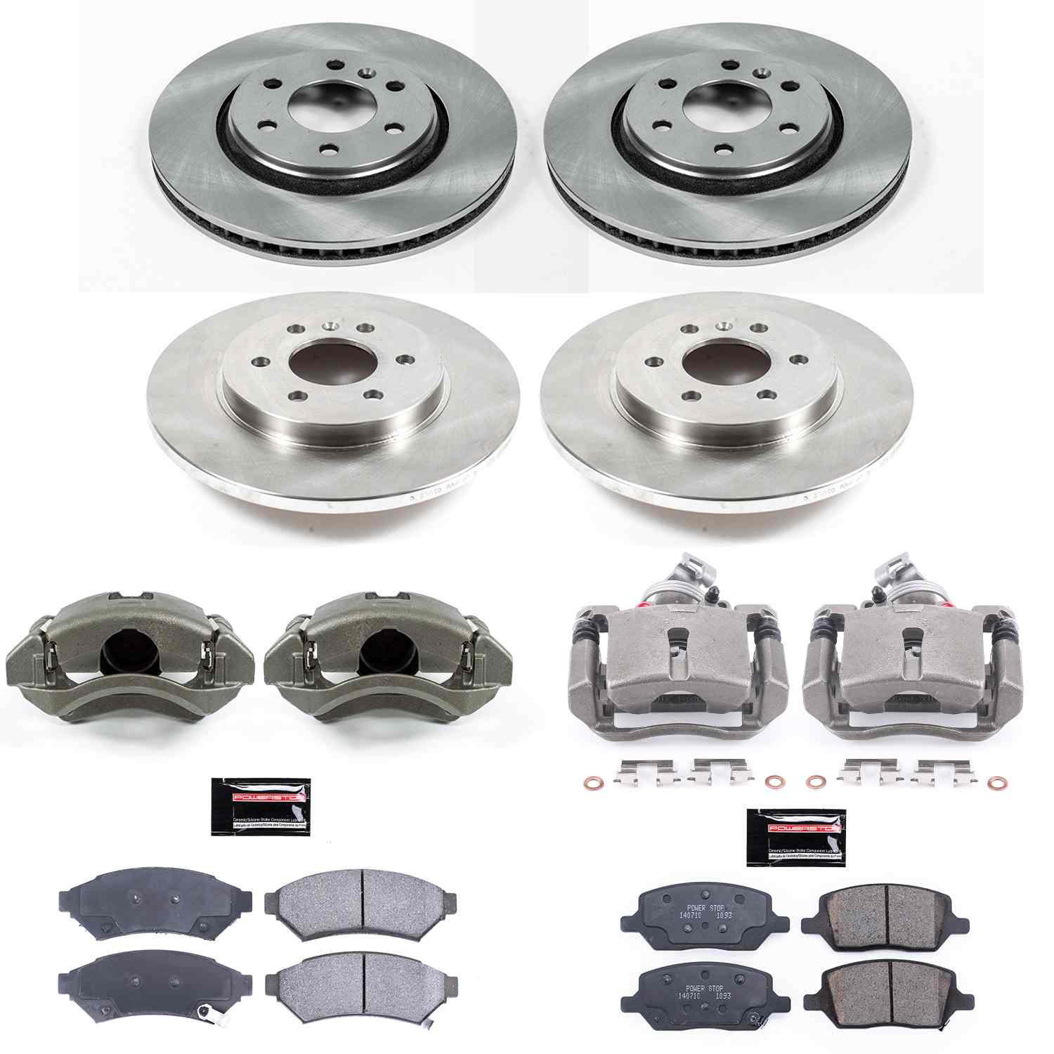 Power Stop 2006 Buick Terraza Front & Rear Autospecialty Kit w/Cals