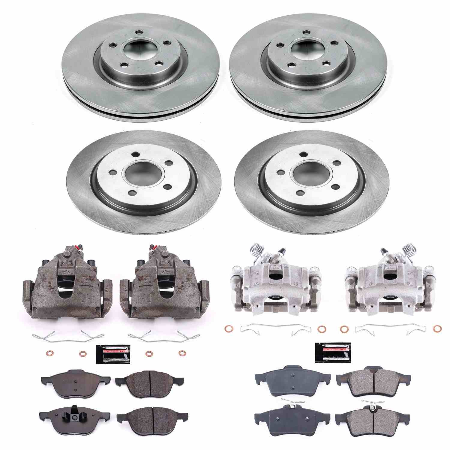 Power Stop 08-13 Volvo C30 Front & Rear Autospecialty Brake Kit w/Calipers
