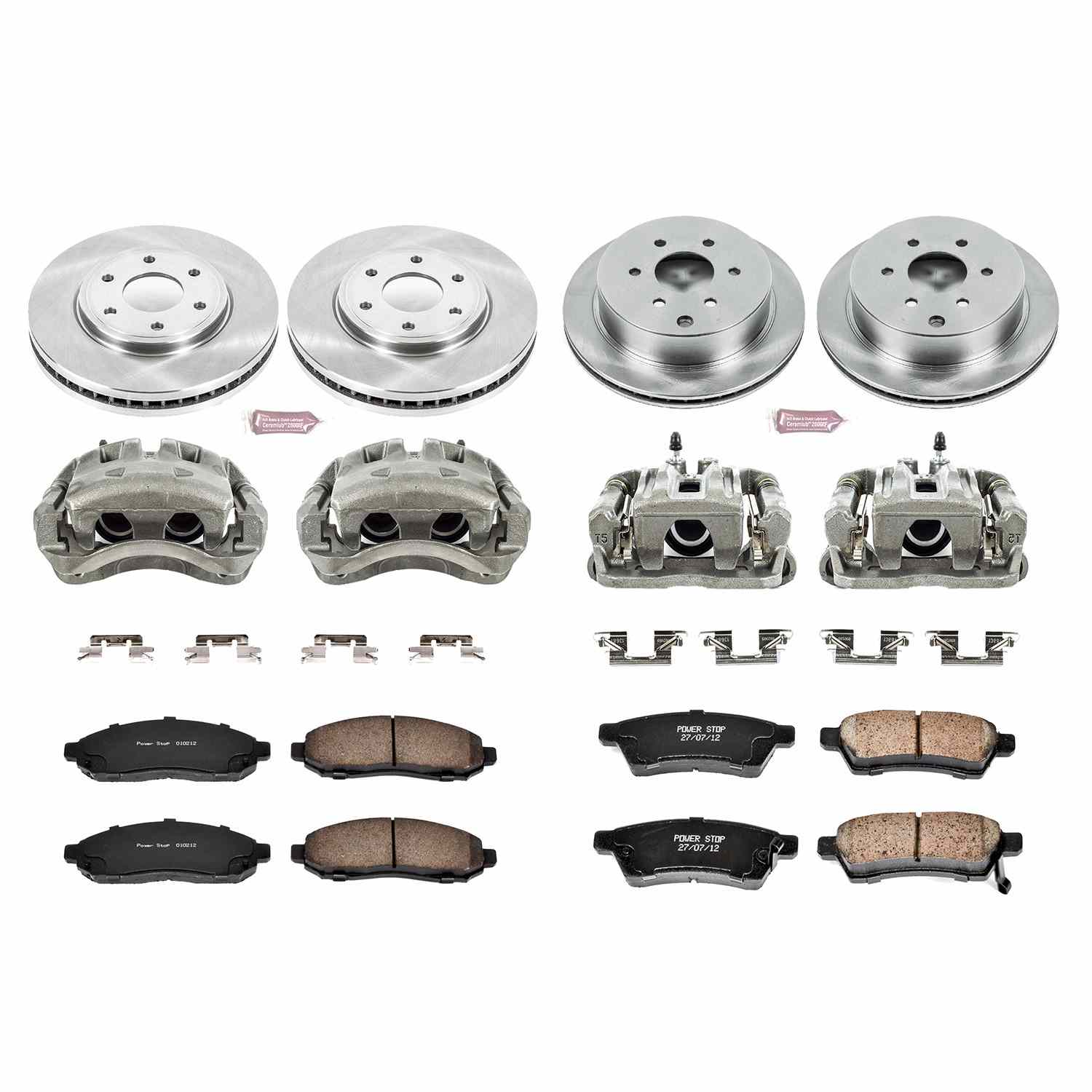 Power Stop 05-18 Nissan Frontier Front & Rear Autospecialty Brake Kit w/Calipers