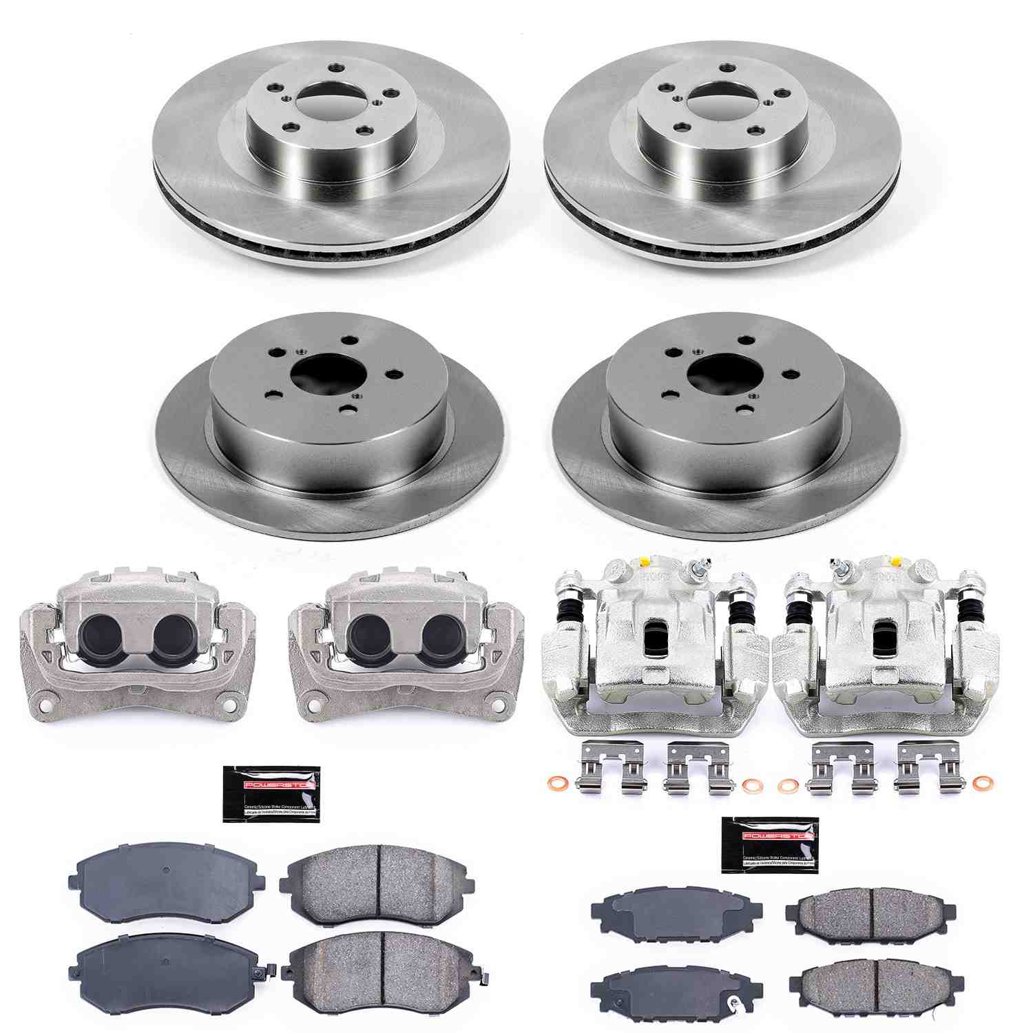 Power Stop 2005 Subaru Legacy Front & Rear Autospecialty Brake Kit w/Calipers