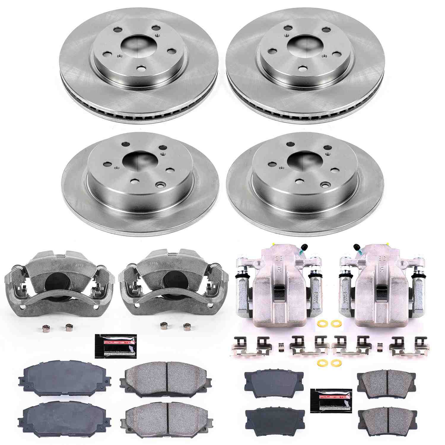 Power Stop 11-18 Toyota RAV4 Front & Rear Autospecialty Brake Kit w/Calipers
