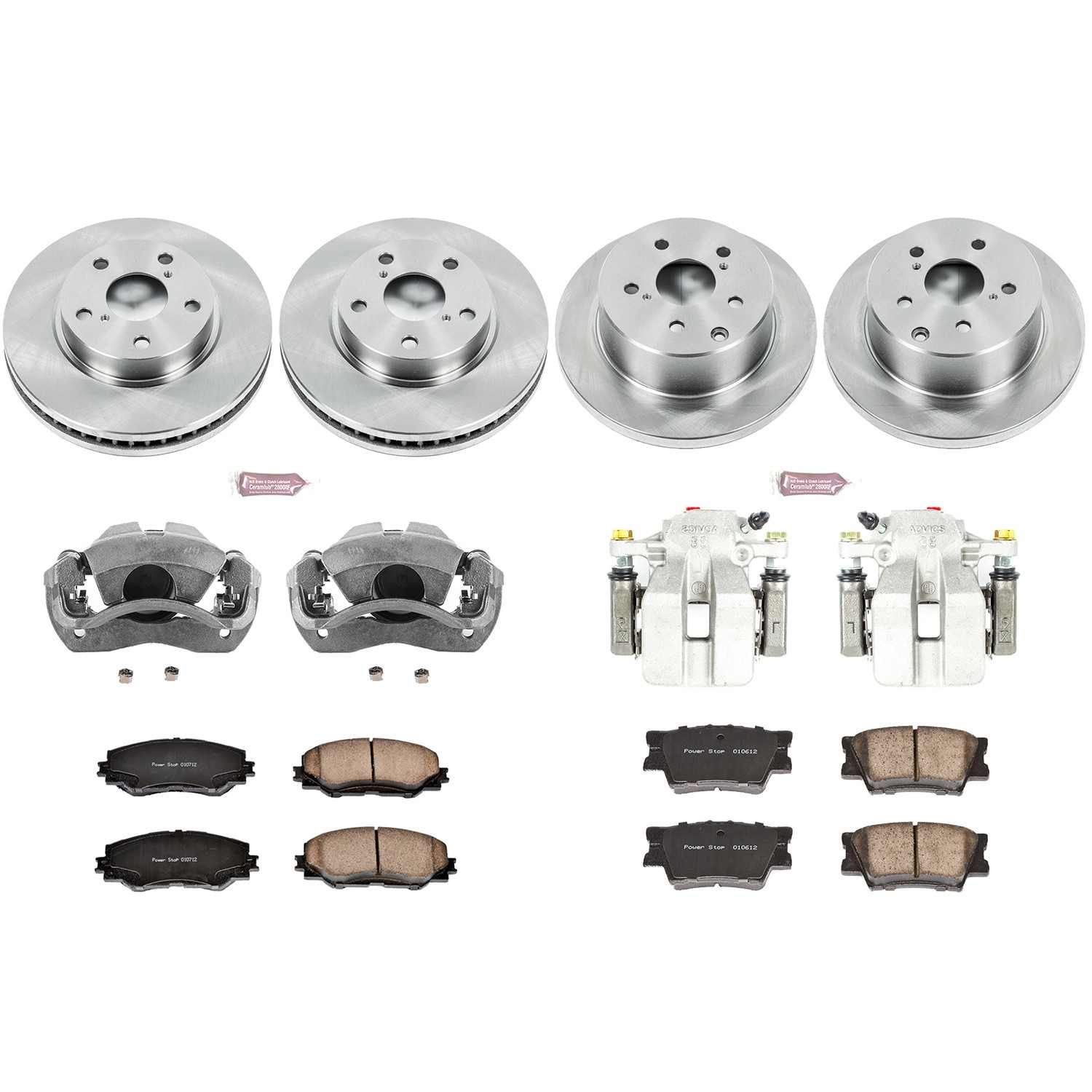 Power Stop 10-12 Lexus HS250h Front & Rear Autospecialty Brake Kit w/Calipers