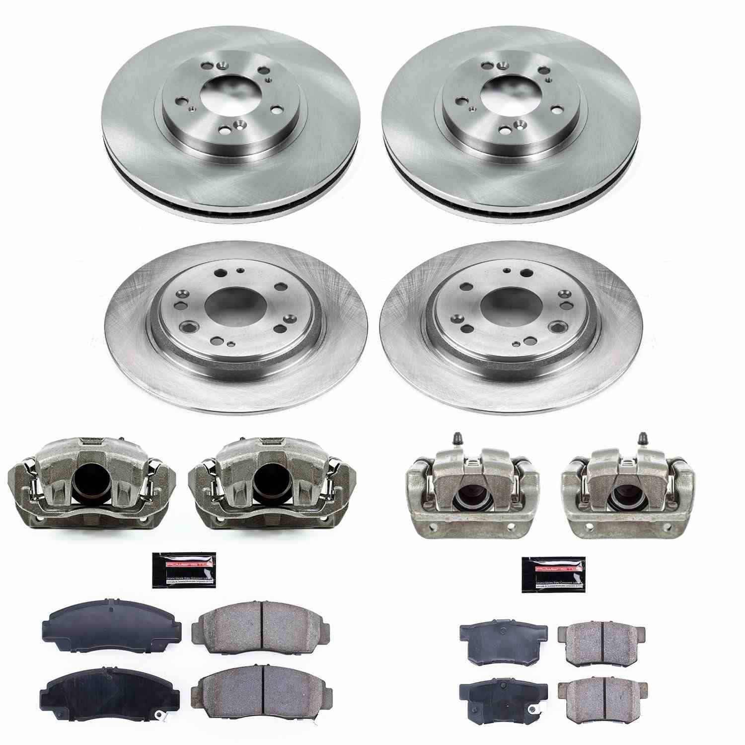 Power Stop 02-04 Acura RL Front & Rear Autospecialty Brake Kit w/Calipers