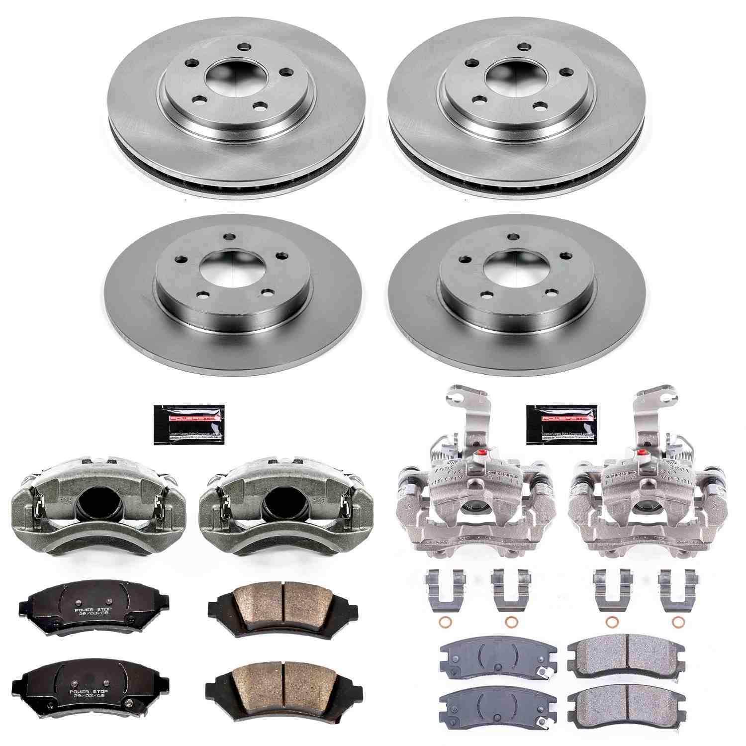 Power Stop 2005 Buick LeSabre Front & Rear Autospecialty Brake Kit w/Calipers