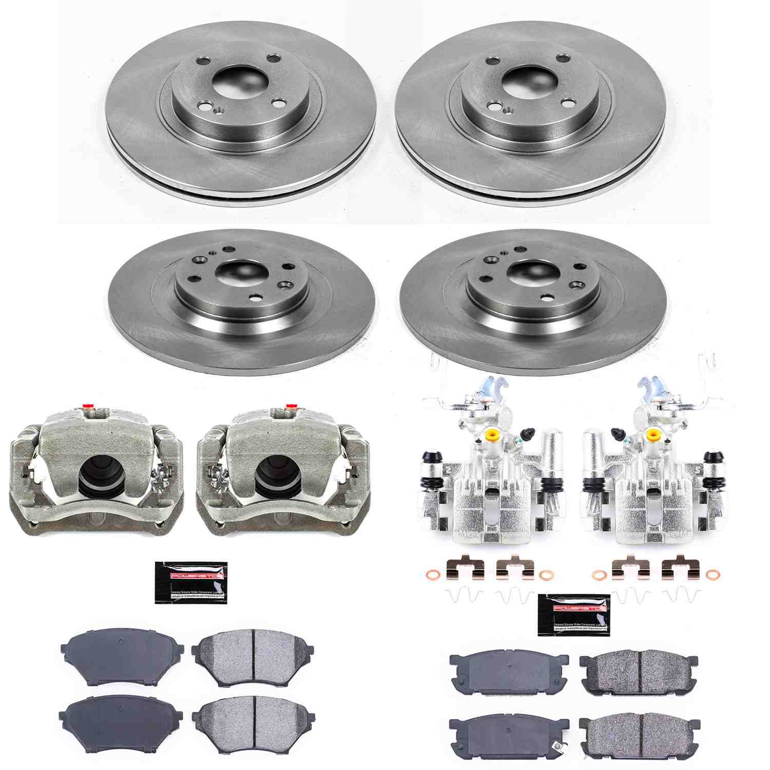 Power Stop 01-05 Mazda Miata Front & Rear Autospecialty Brake Kit w/Calipers