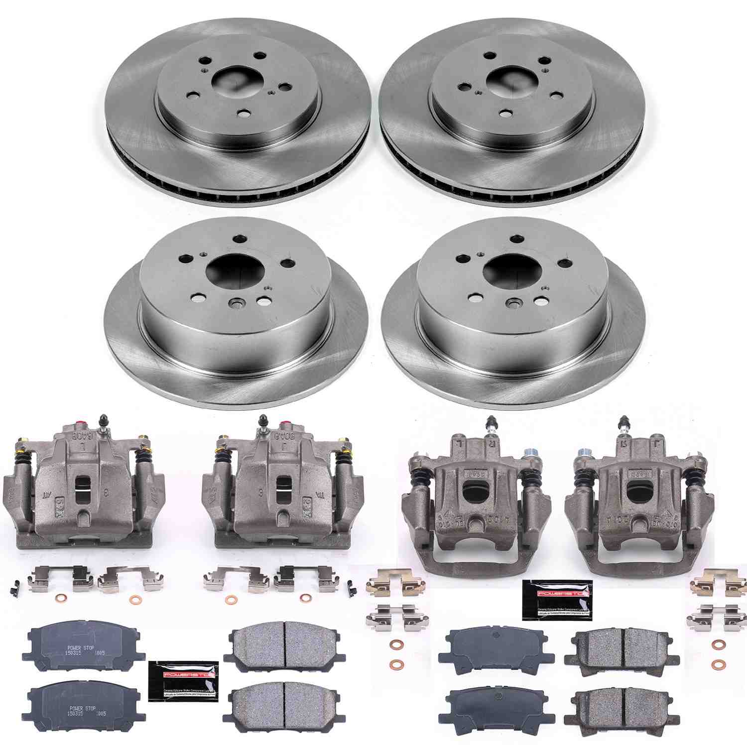 Power Stop 04-06 Lexus RX330 Front & Rear Autospecialty Brake Kit w/Calipers