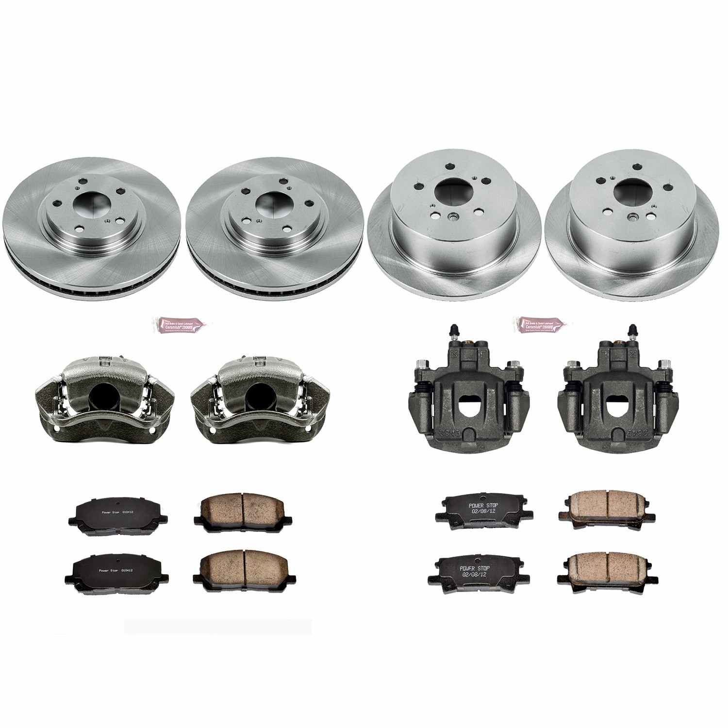 Power Stop 04-07 Toyota Highlander Front & Rear Autospecialty Brake Kit w/Calipers