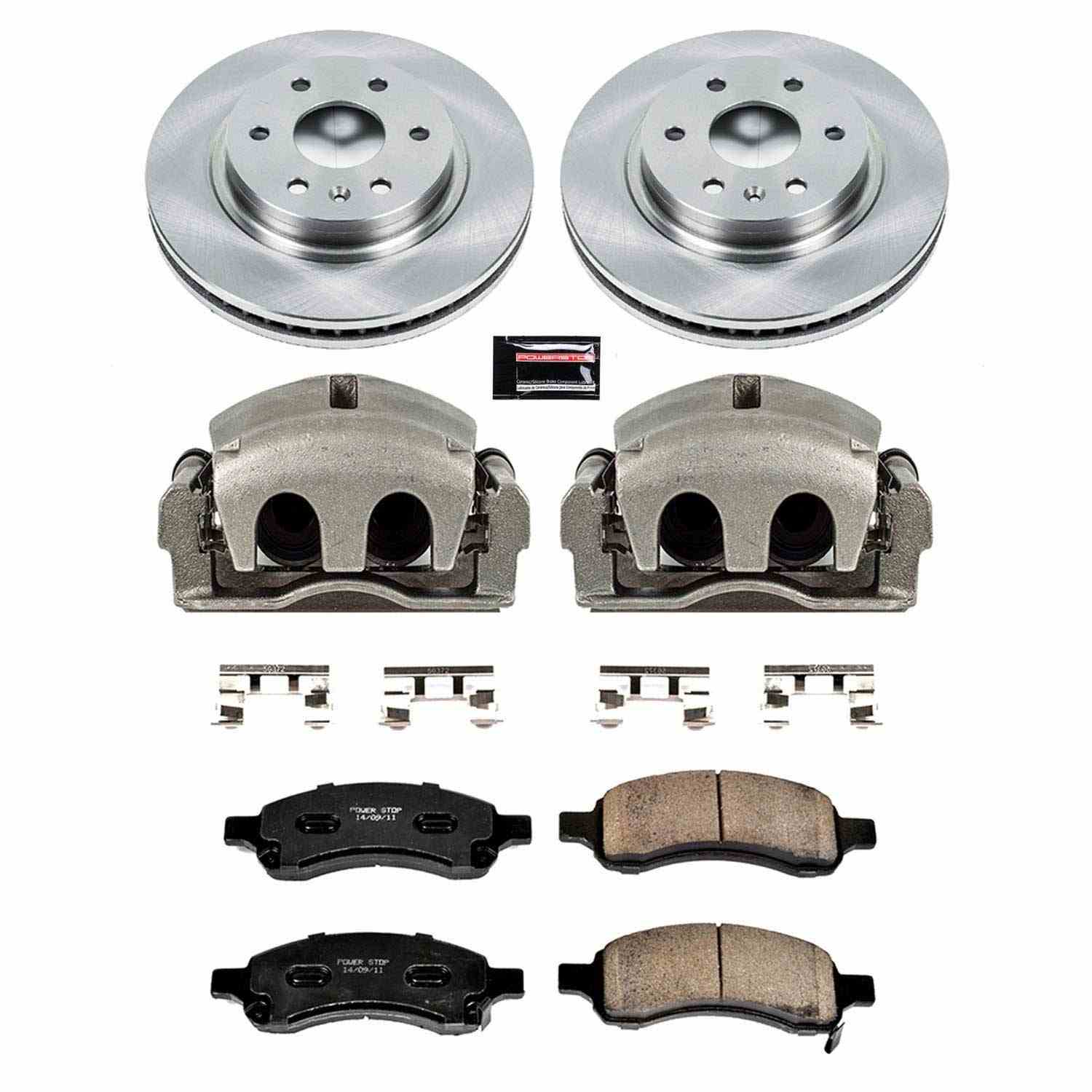 Power Stop 07-10 Saturn Outlook Front Autospecialty Kit w/Cals