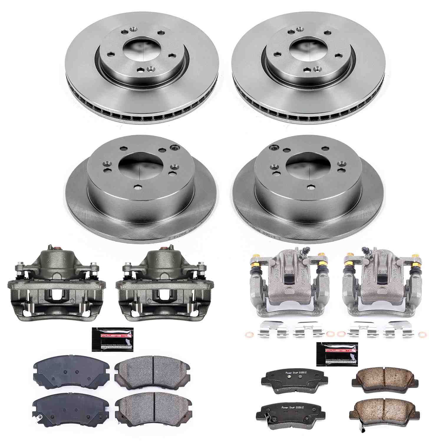 Power Stop 08-10 Hyundai Sonata Front & Rear Autospecialty Brake Kit w/Calipers