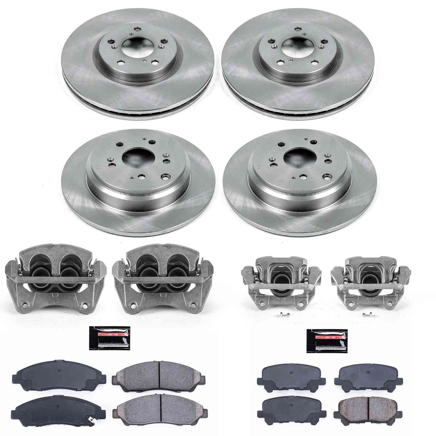 Power Stop 07-13 Acura MDX Front & Rear Autospecialty Kit w/Cals