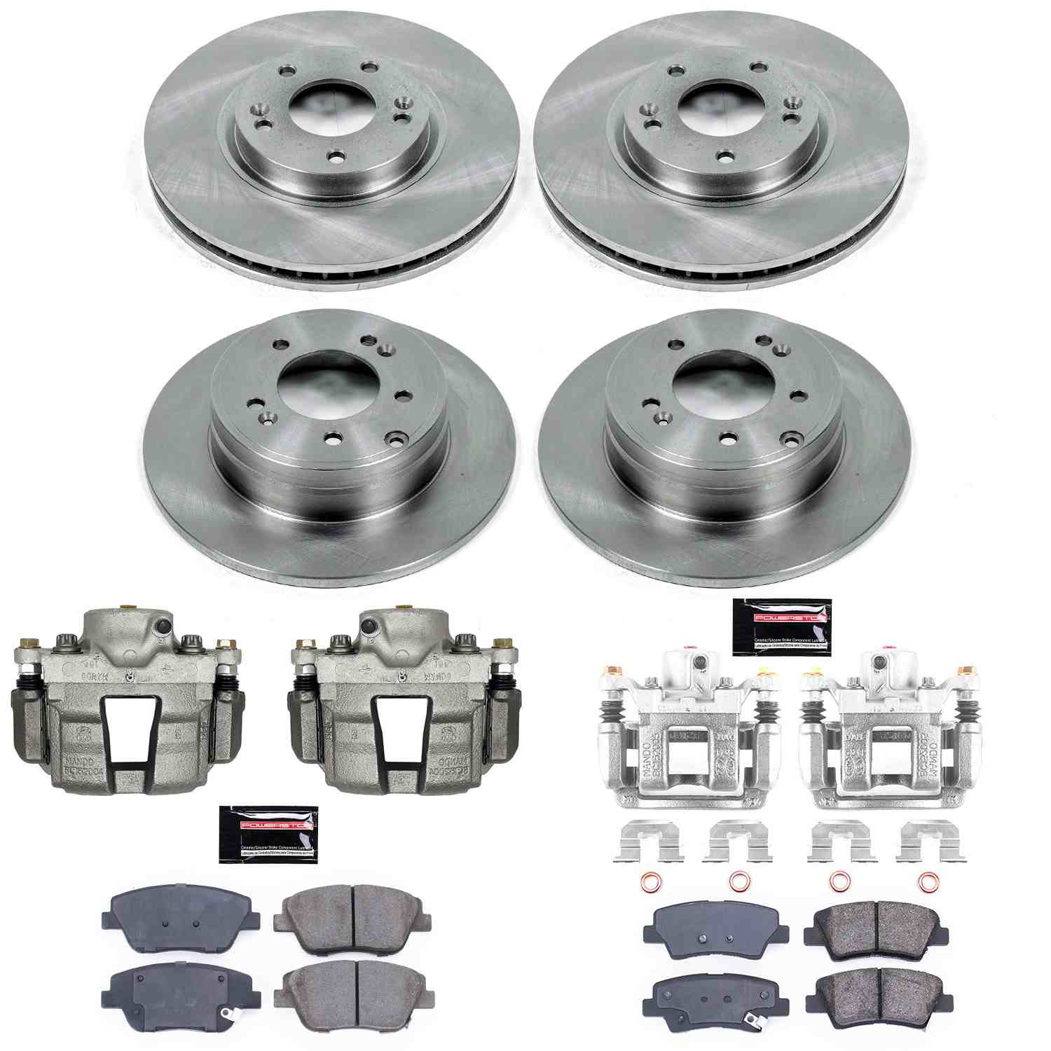 Power Stop 10-15 Hyundai Sonata Front & Rear Autospecialty Brake Kit w/Calipers