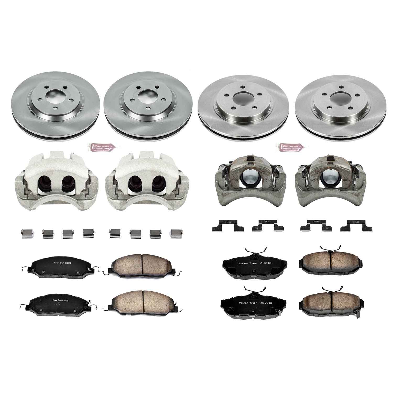 Power Stop 11-14 Ford Mustang Front & Rear Autospecialty Brake Kit w/Calipers