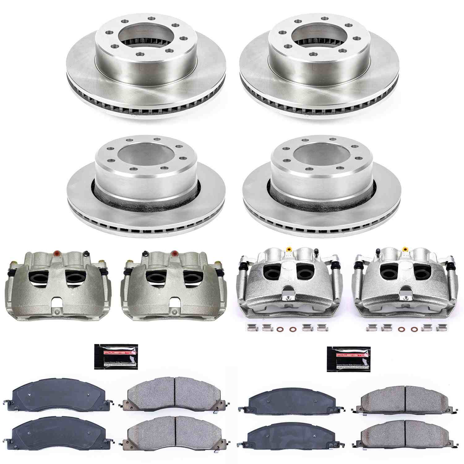 Power Stop 09-10 Dodge Ram 2500 Front & Rear Autospecialty Kit w/Cals