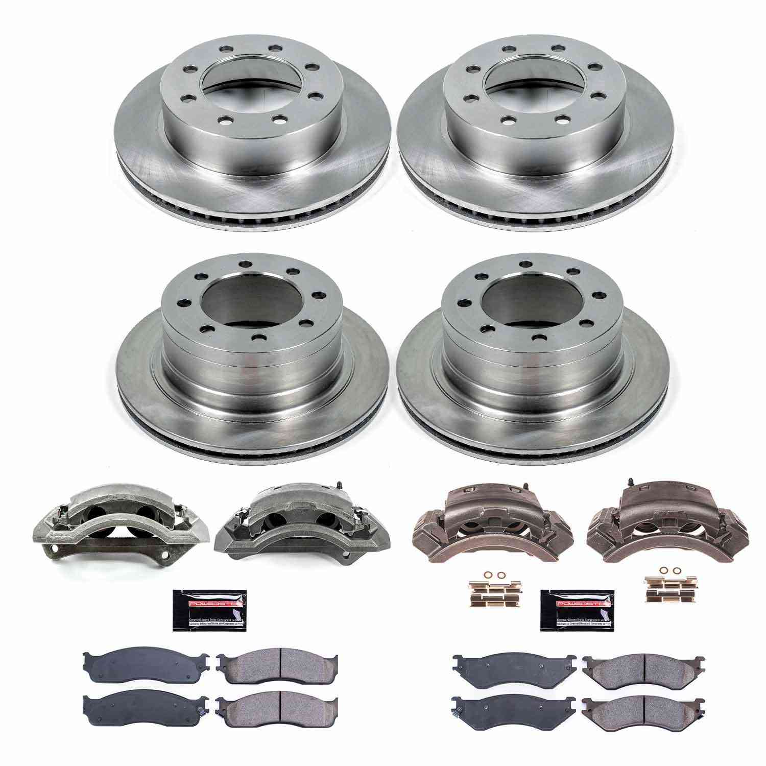 Power Stop 06-08 Dodge Ram 1500 Front & Rear Autospecialty Kit w/Calipers