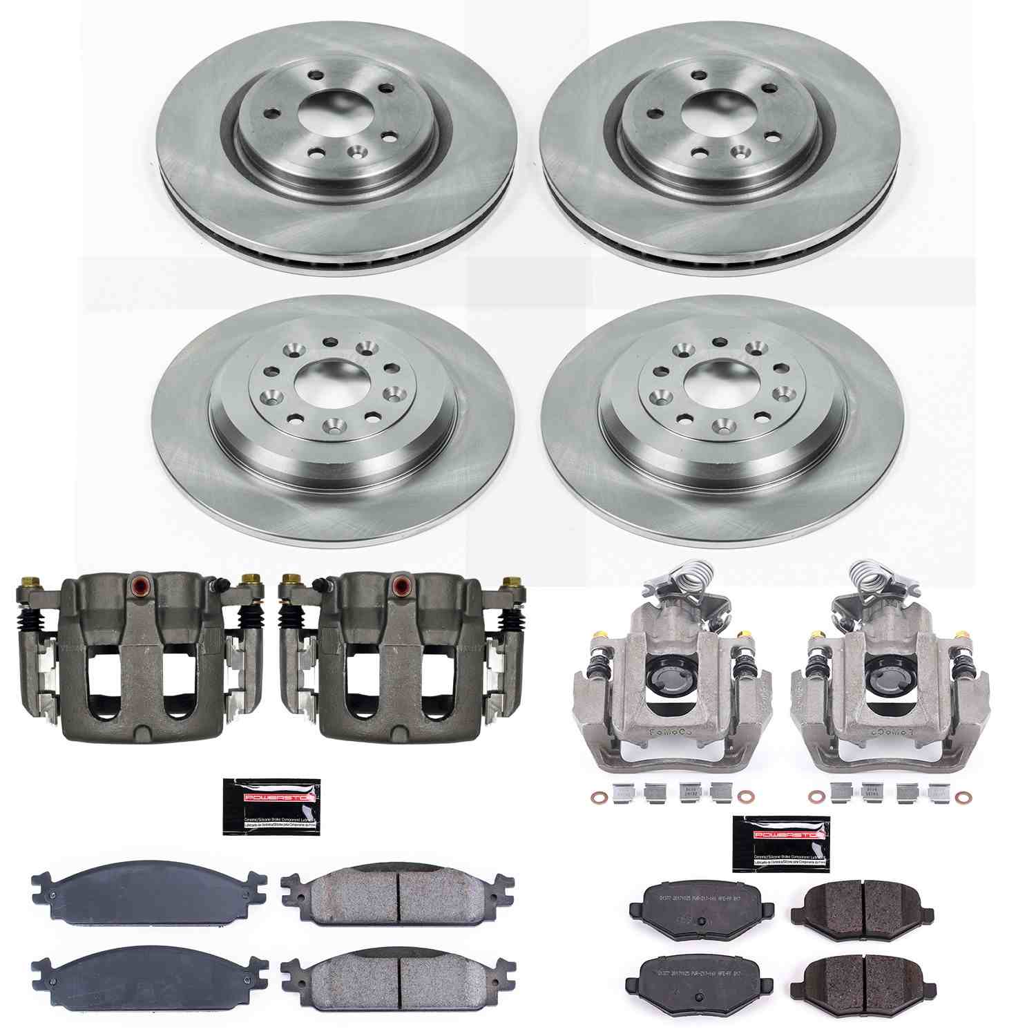 Power Stop 2009 Ford Flex Front & Rear Autospecialty Kit w/Cals