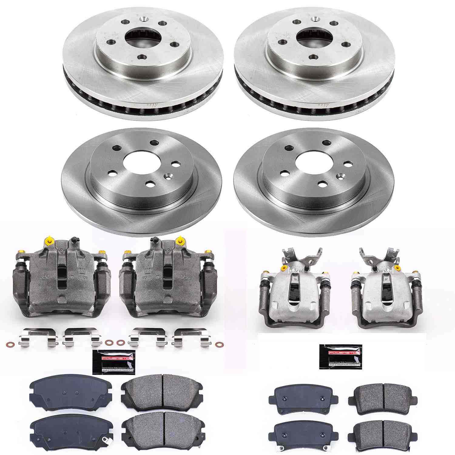 Power Stop 14-15 Chevrolet Malibu Front & Rear Autospecialty Brake Kit w/Calipers