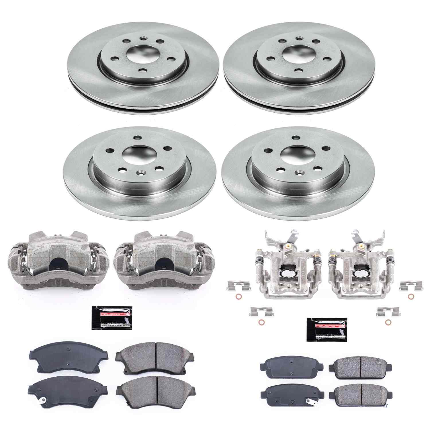 Power Stop 13-16 Chevrolet Sonic Front & Rear Autospecialty Brake Kit w/Calipers