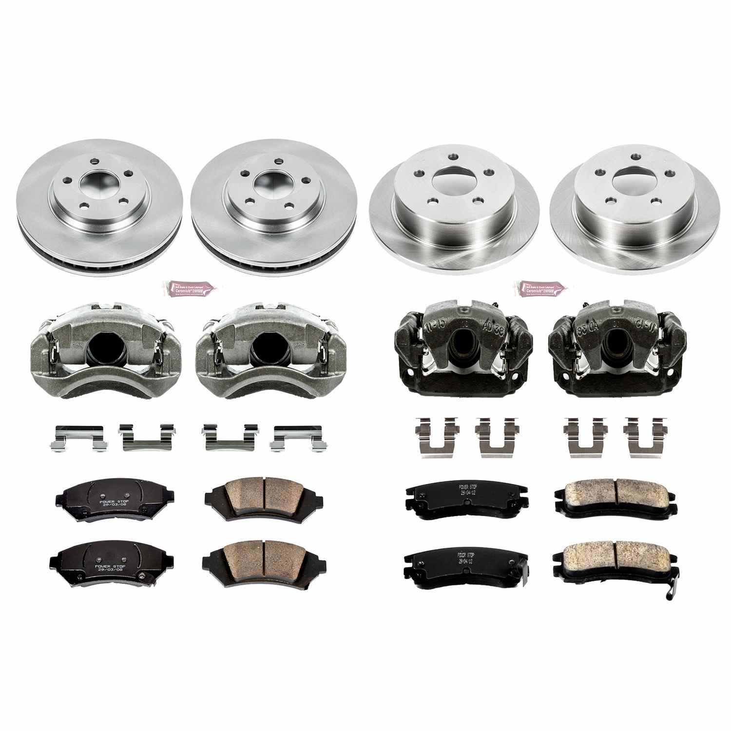 Power Stop 2005 Chevrolet Impala Front & Rear Autospecialty Brake Kit w/Calipers