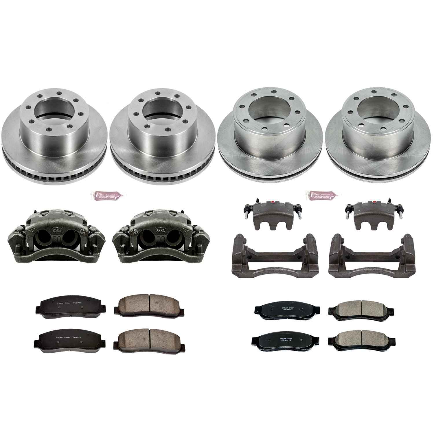 Power Stop 2010 Ford F-350 Super Duty Front & Rear Autospecialty Kit w/Cals