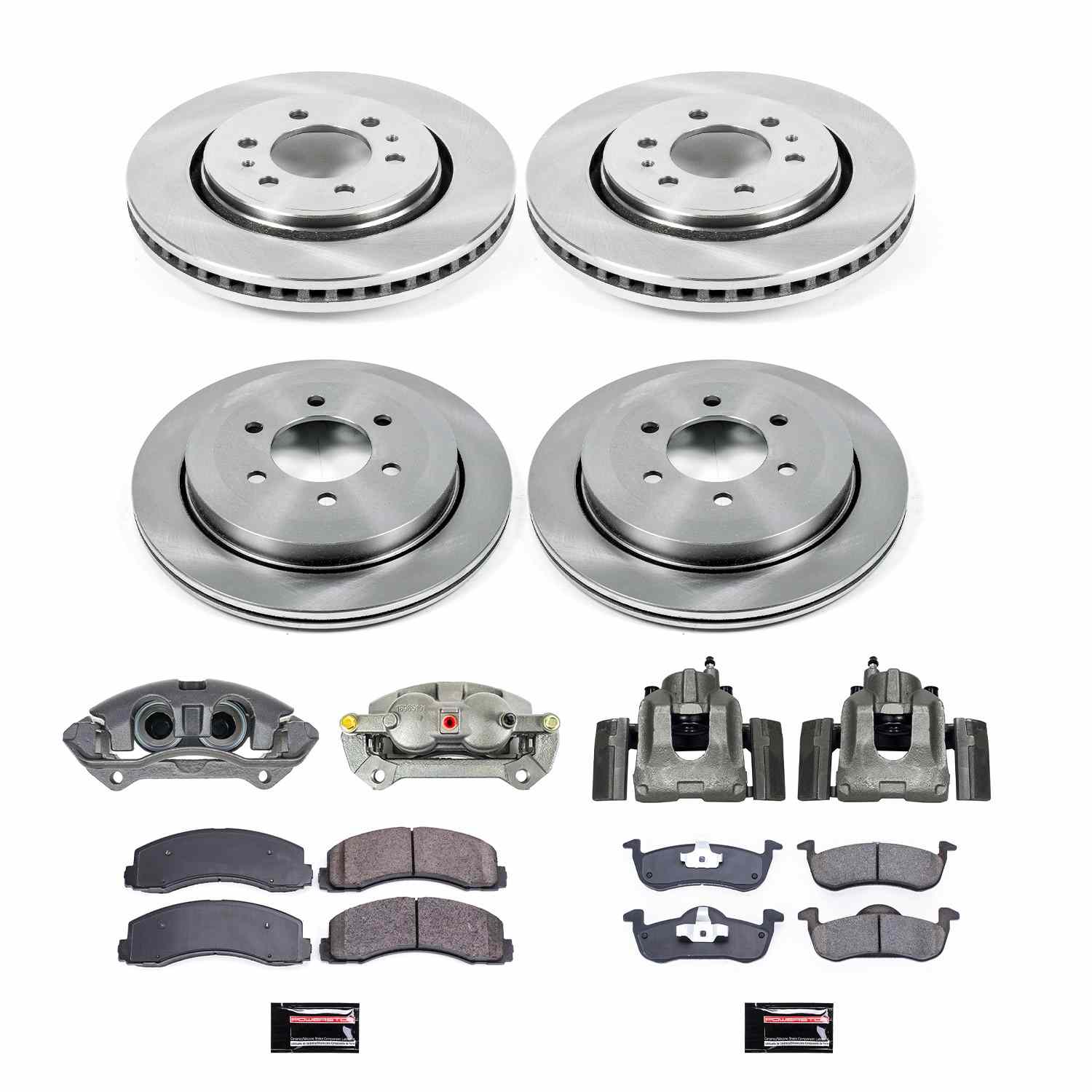 Power Stop 10-17 Ford Expedition Front & Rear Autospecialty Kit w/Cals